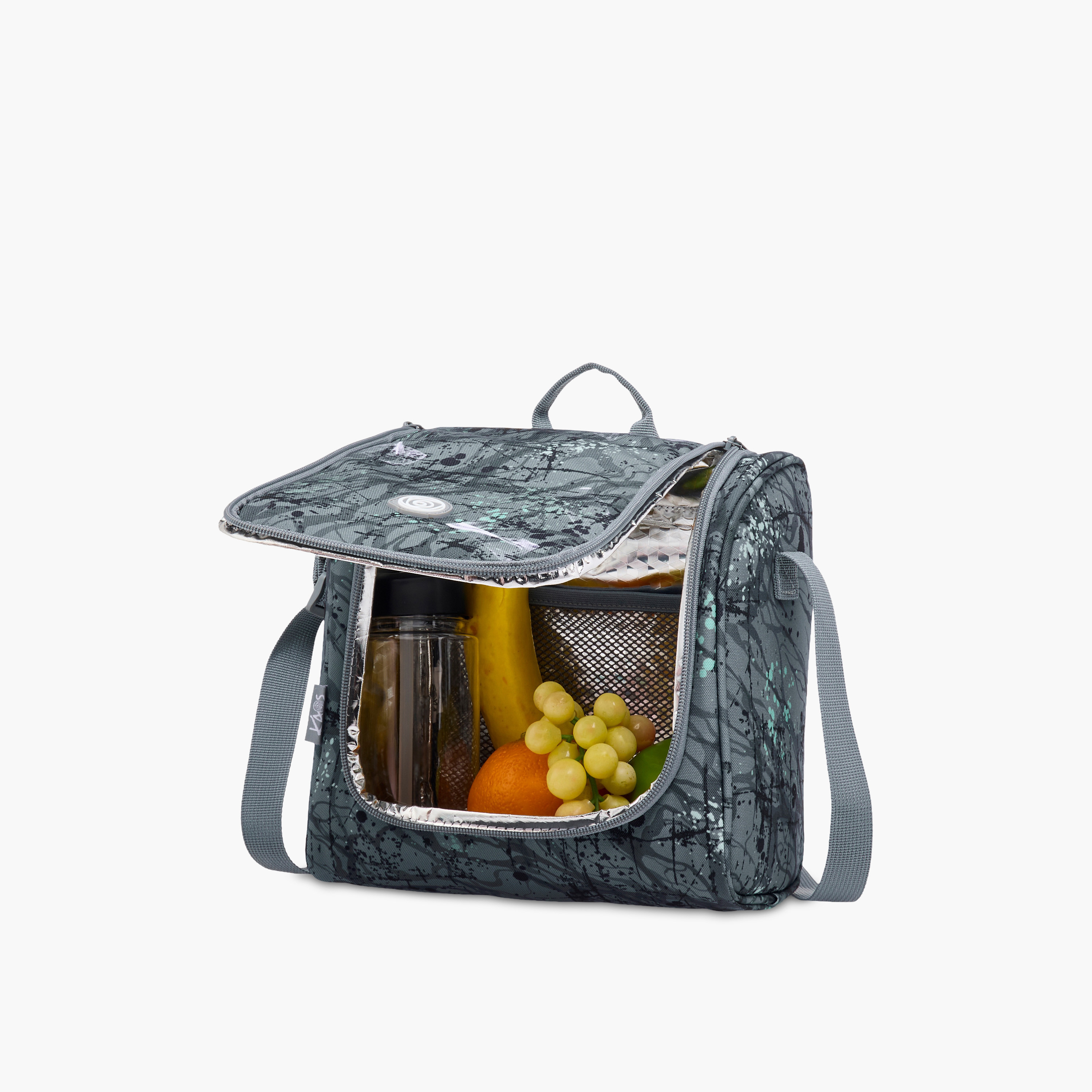 KAOS Printed Lunch Bag with Zip Closure and Strap-school-lunchessentials-lunchbags-image-8