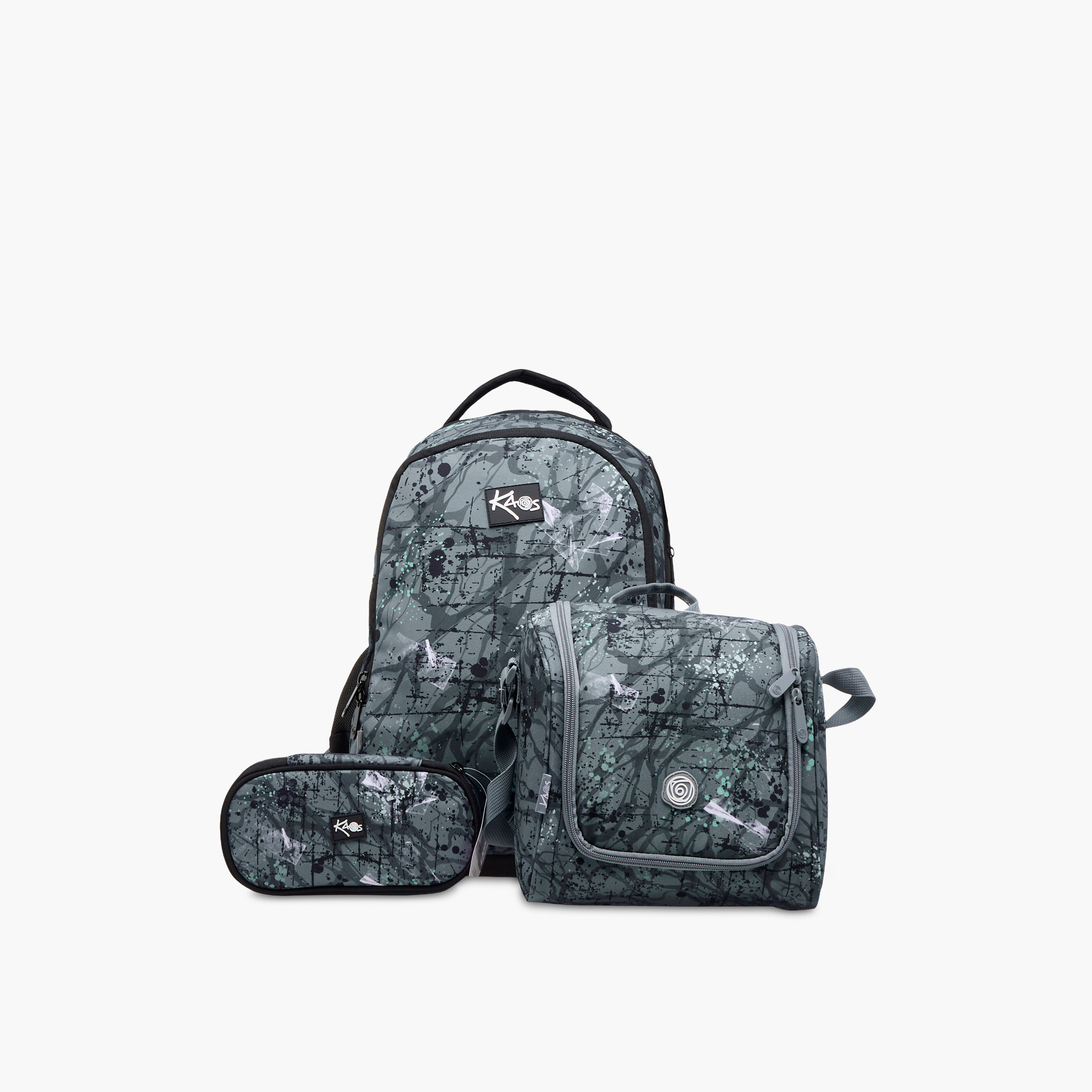 KAOS Printed Lunch Bag with Zip Closure and Strap-school-lunchessentials-lunchbags-image-9