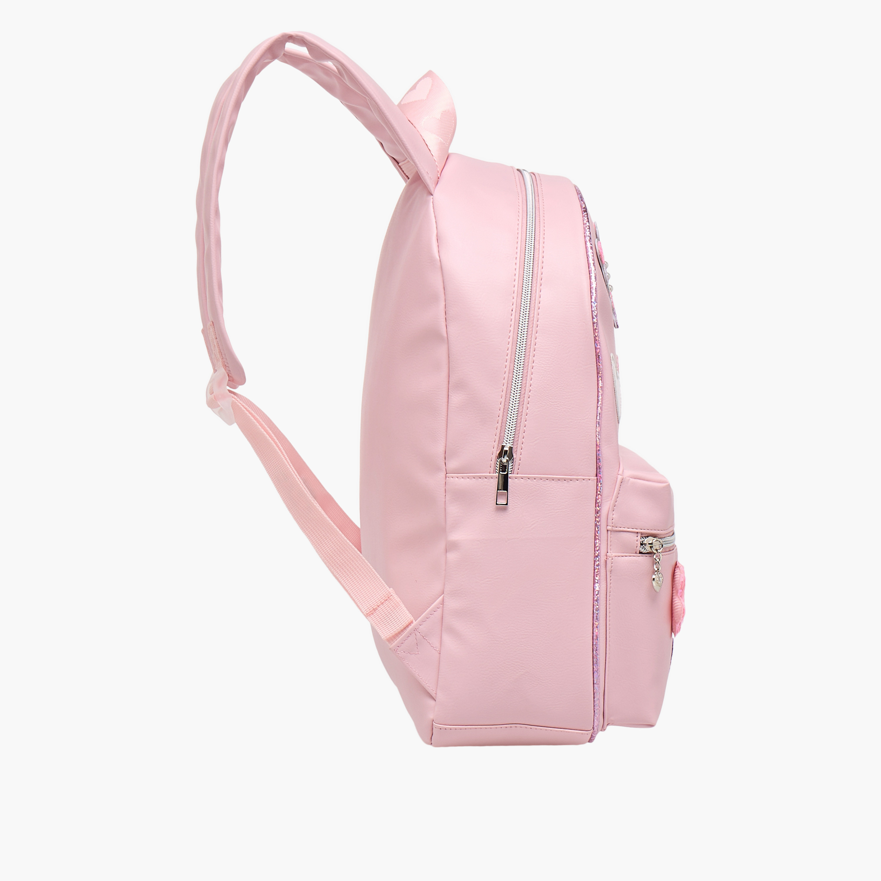 OMG Applique Detail 15.5-inch Backpack with Adjustable Straps and Zip Closure - 31x10x39 cms-promo_LS20_OMN-image-4