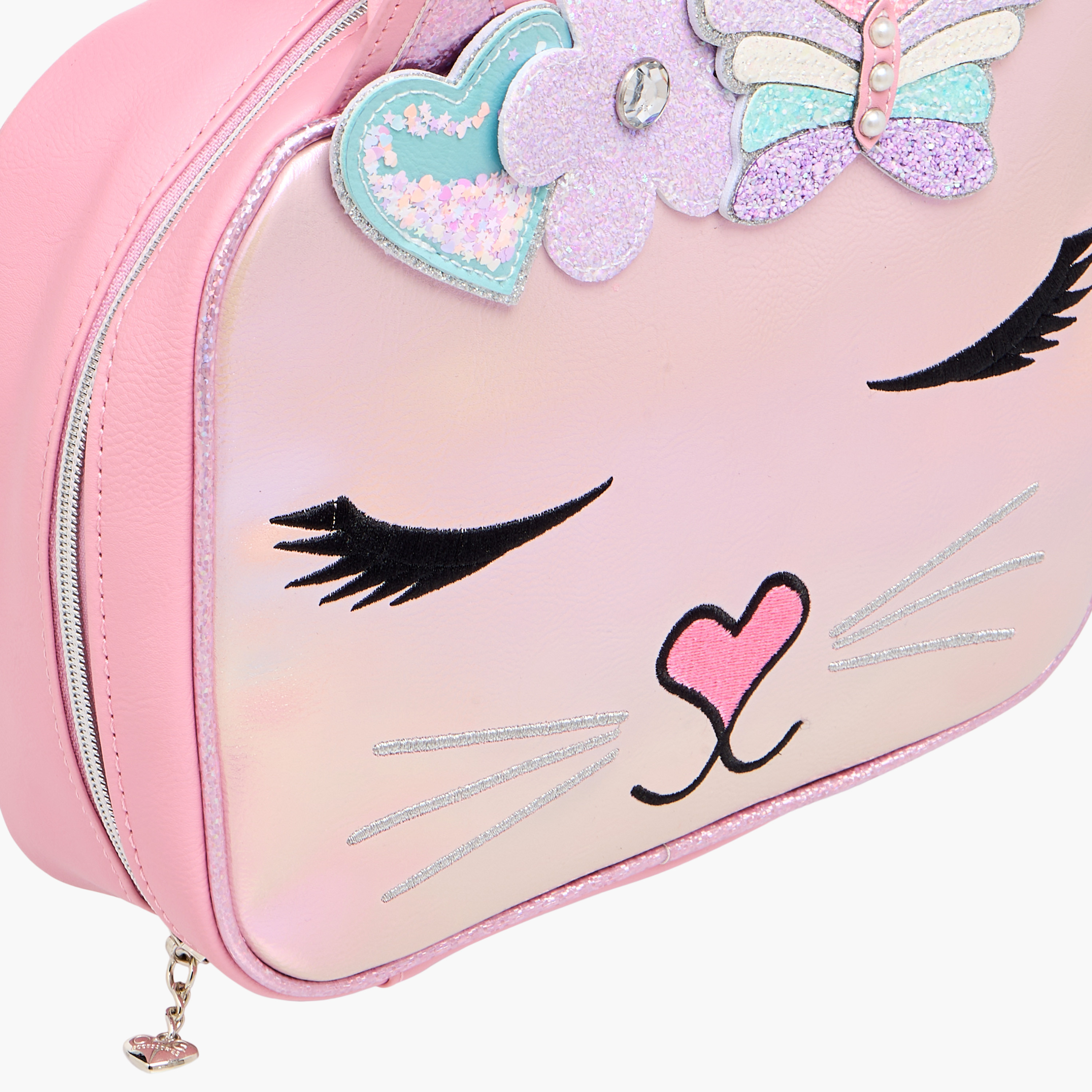 OMG Unicorn Applique Detail Lunch Bag with Double Handle and Zip Closure-school-lunchessentials-lunchbags-image-4