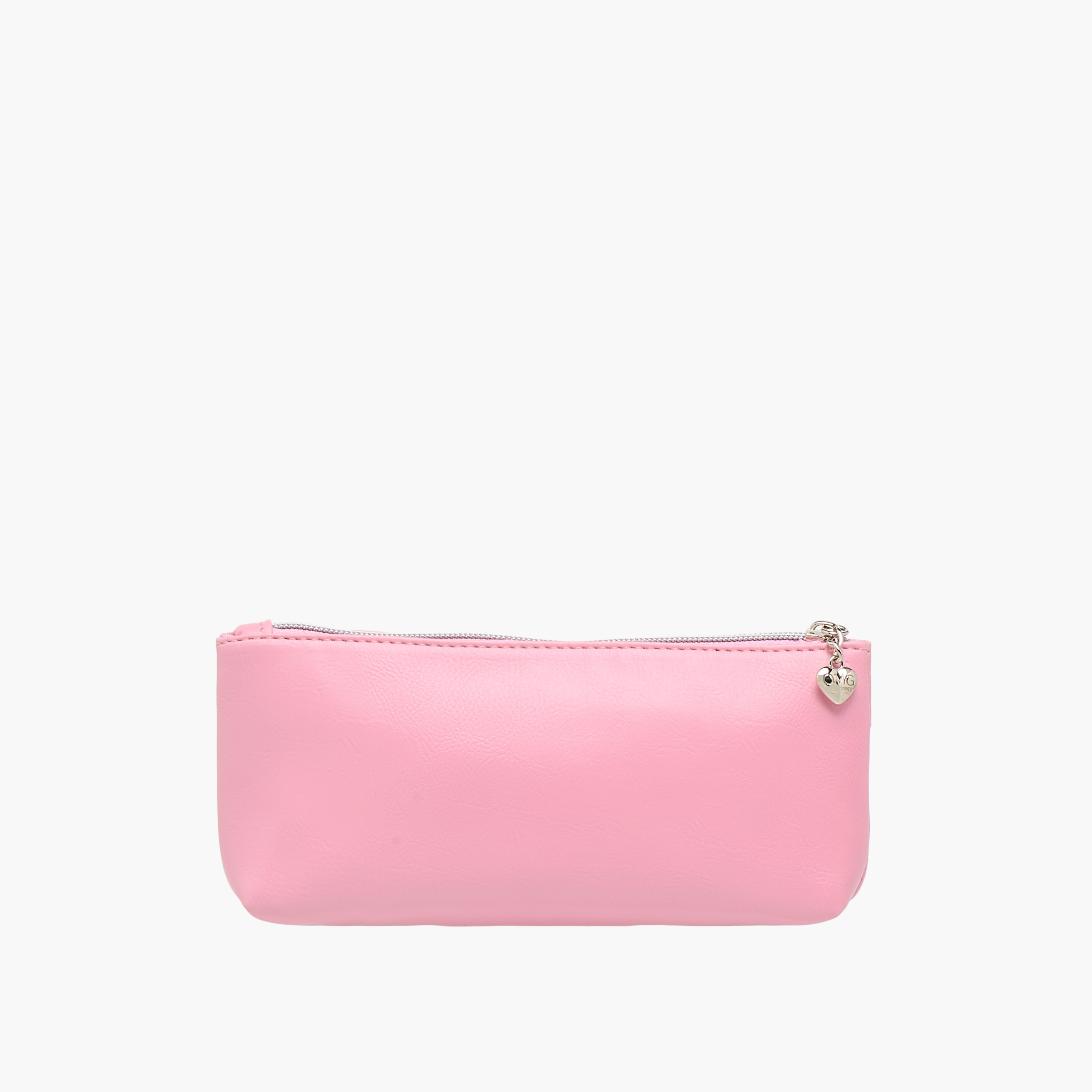 OMG Heart Applique Pencil Pouch with Zip Closure-school-stationery-pencilcases-image-3