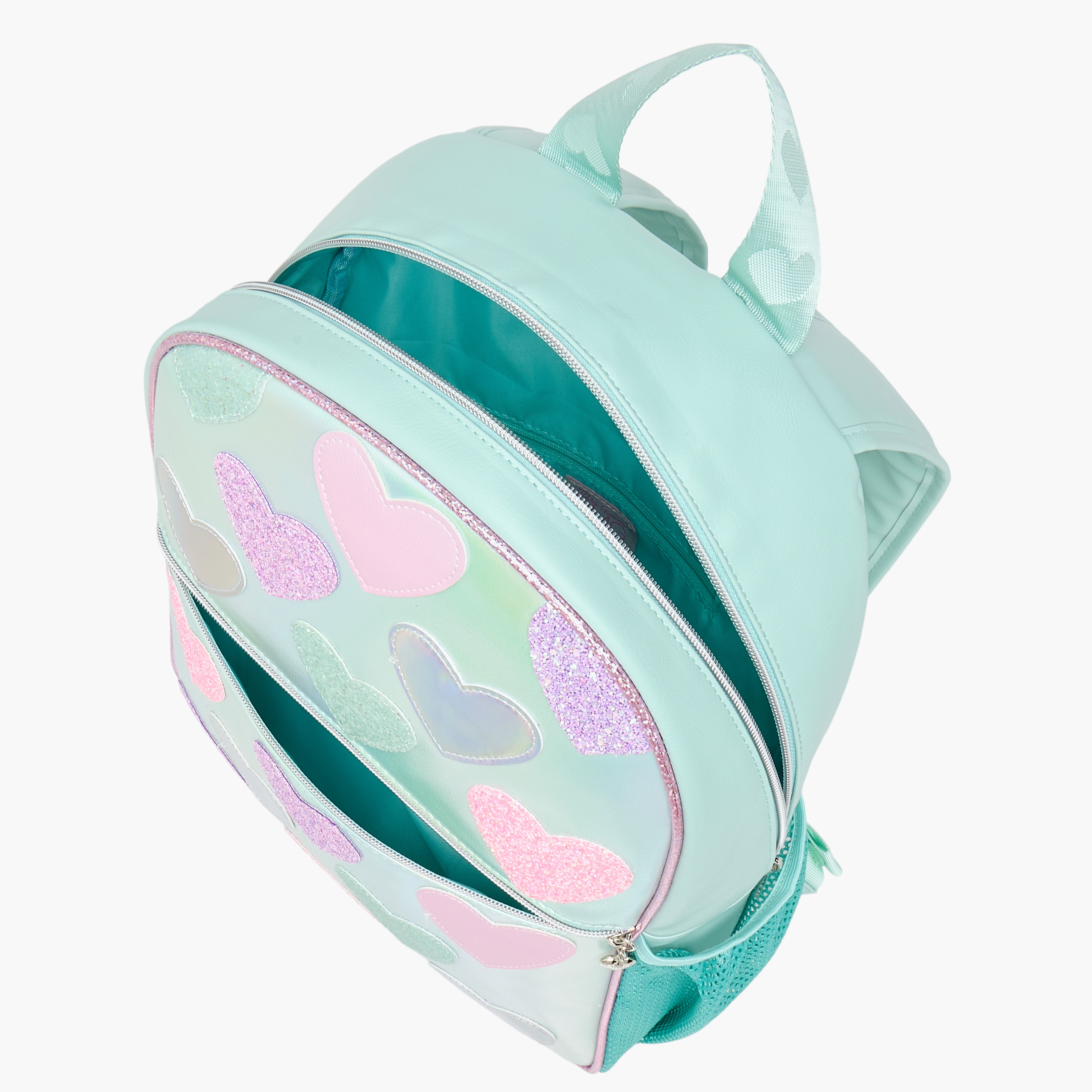 OMG Heart Applique 15.5-inch Backpack with Adjustable Straps and Zip Closure - 31x10x39 cms-school-bagsandbackpacks-backpacks-image-9