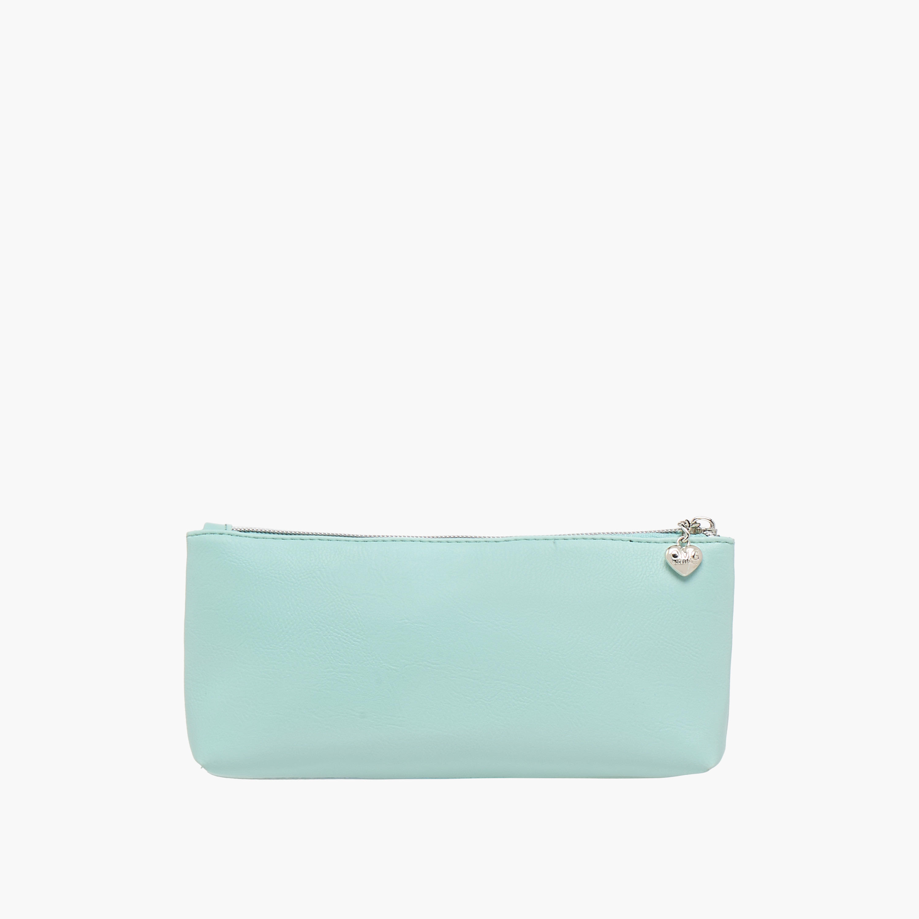 مقلمة بتزيينات قلب مع سحاب إغلاق من أو إم جي-school-stationery-pencilcases-image-3