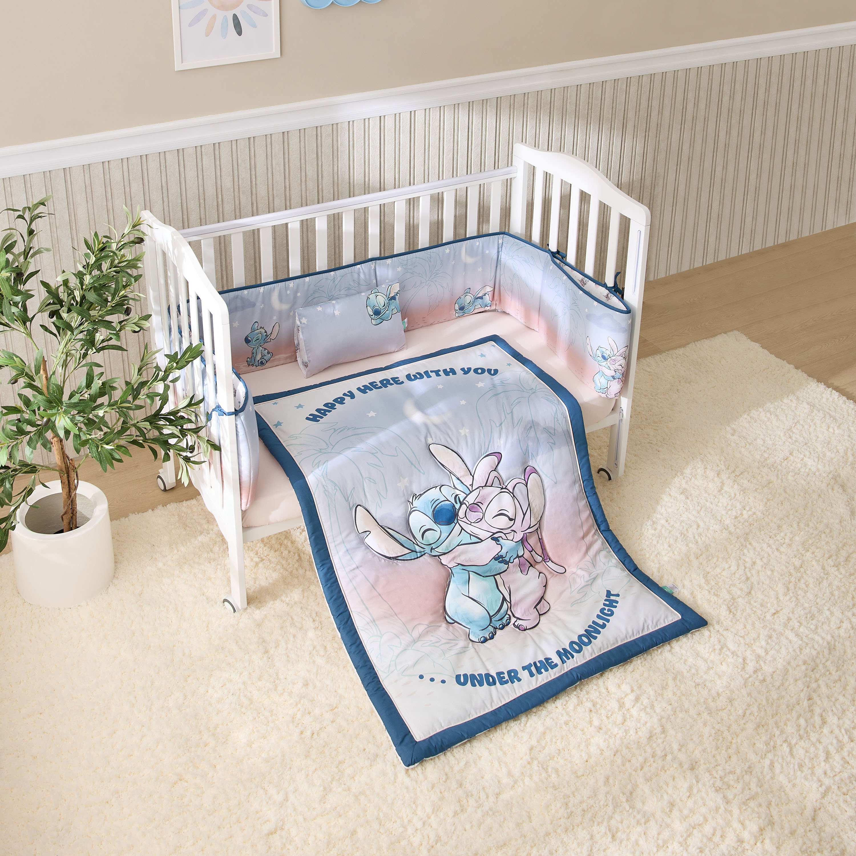 Disney 5-Piece Stitch and Angel Print Bedding Set-baby-nursery-babybedding-image-4