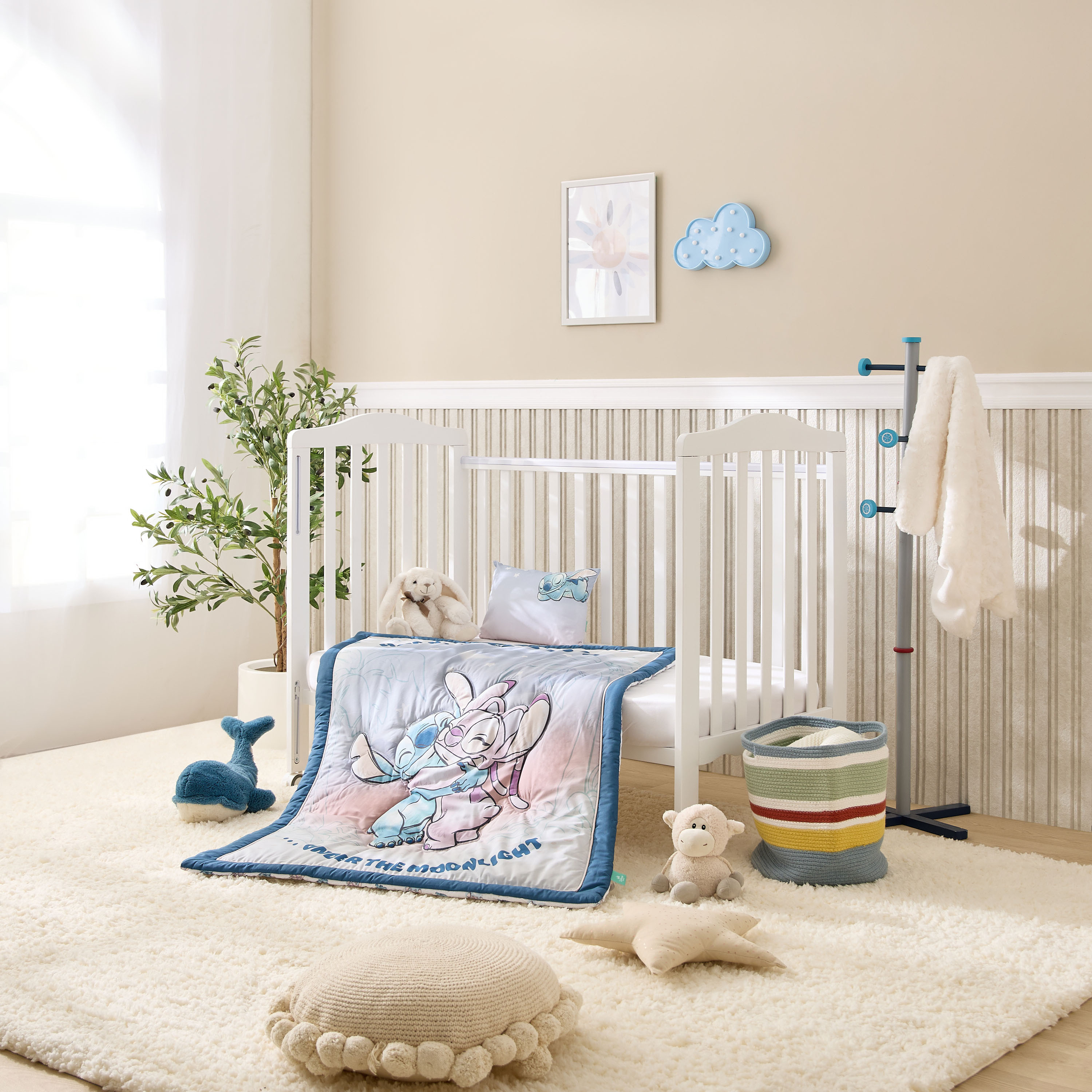 Disney 2-Piece Angel and Stitch Print Comforter and Pillow Set-baby-nursery-babybedding-image-10