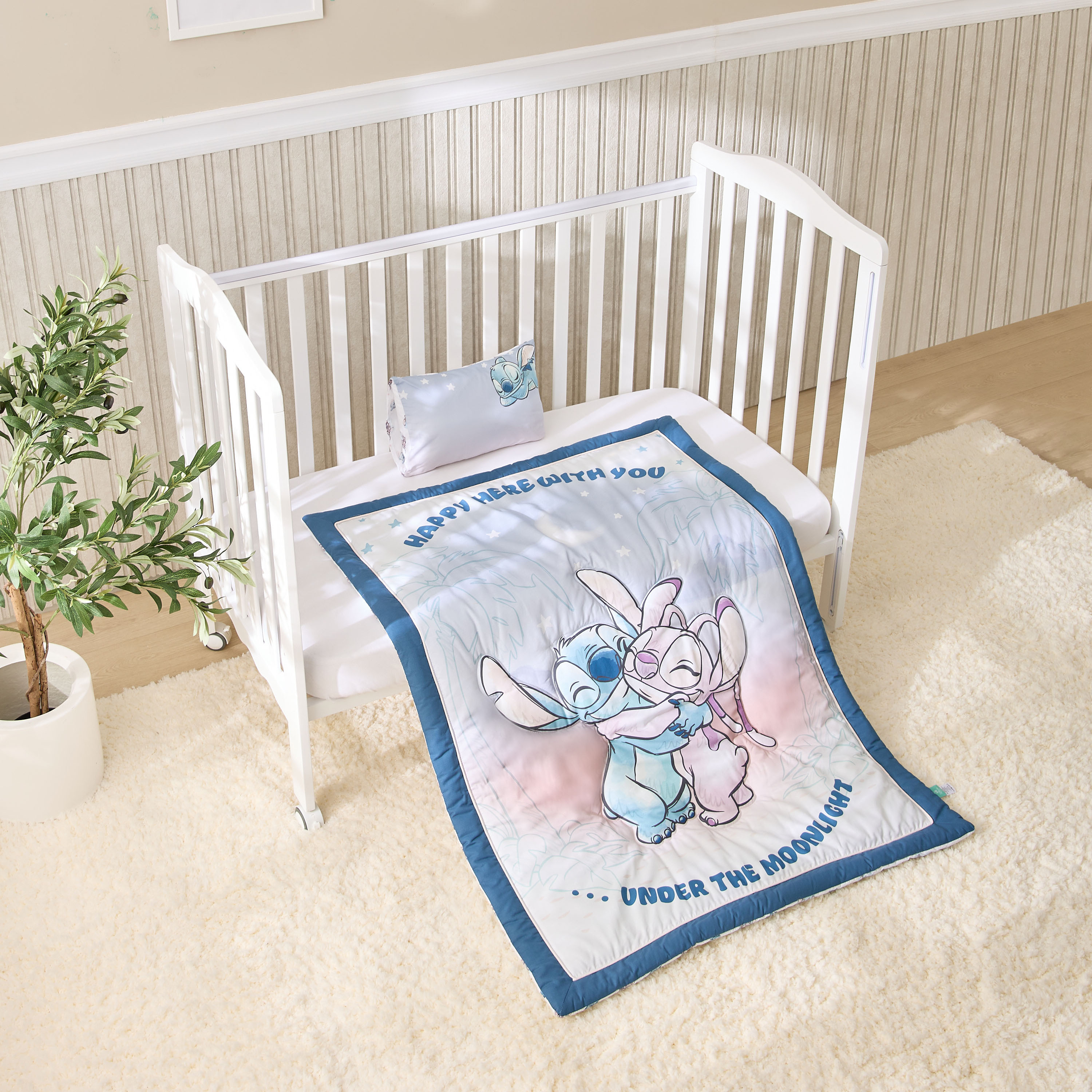 Disney 2-Piece Angel and Stitch Print Comforter and Pillow Set-baby-nursery-babybedding-image-2