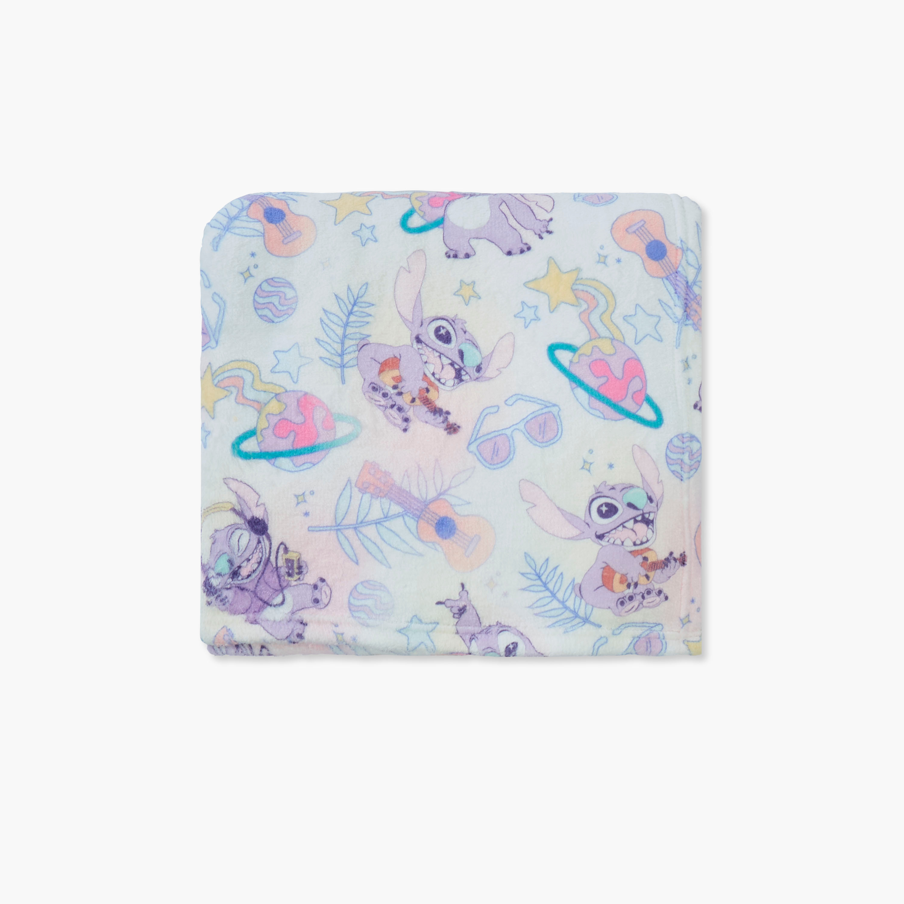 Disney Stitch Print Raschel Blanket - 130x170 cm-baby-nursery-blanketsandswaddles-blanketsandquilts-image-3