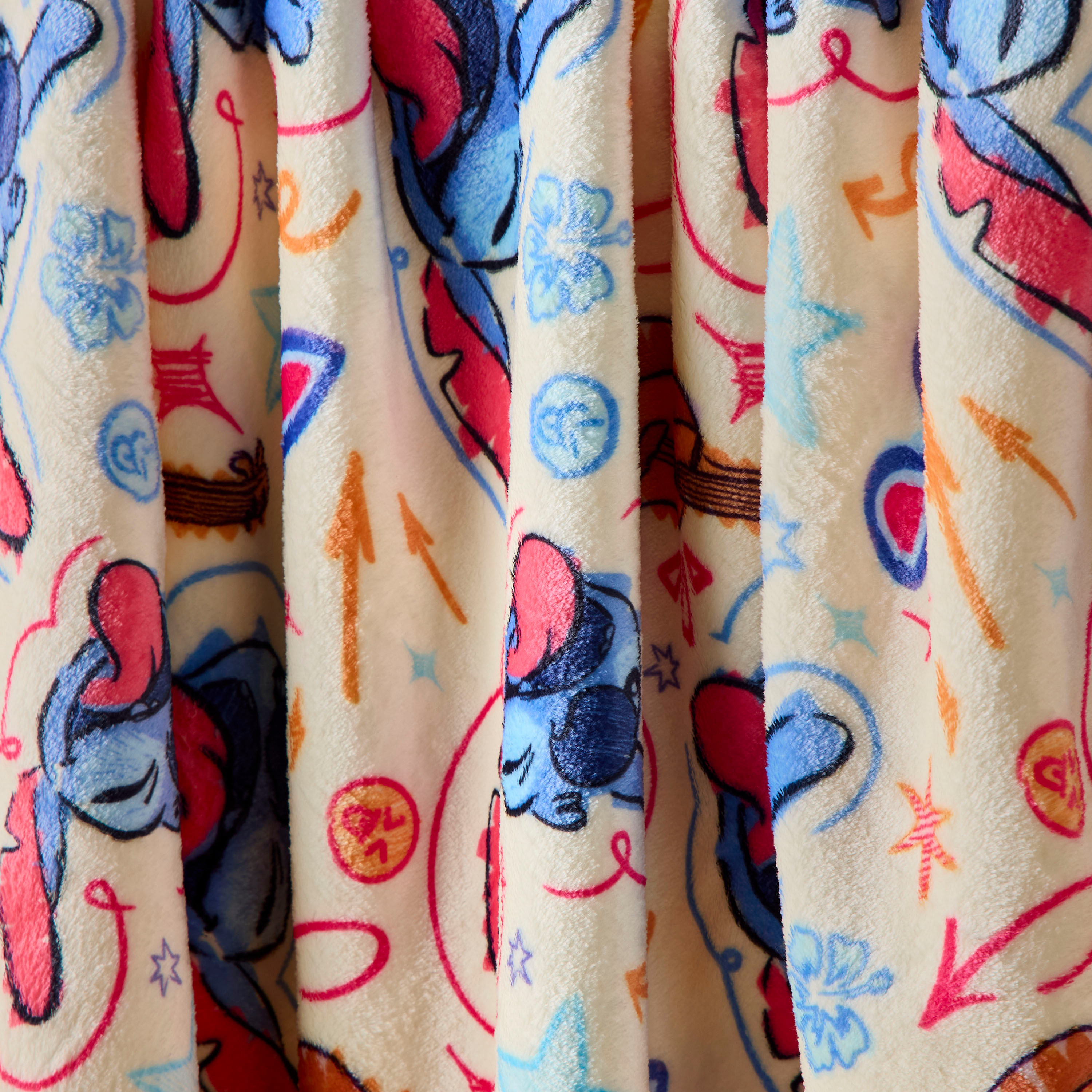 Juniors Stitch Print Fleece Blanket - 130x170 cm-baby-nursery-blanketsandswaddles-blanketsandquilts-image-4