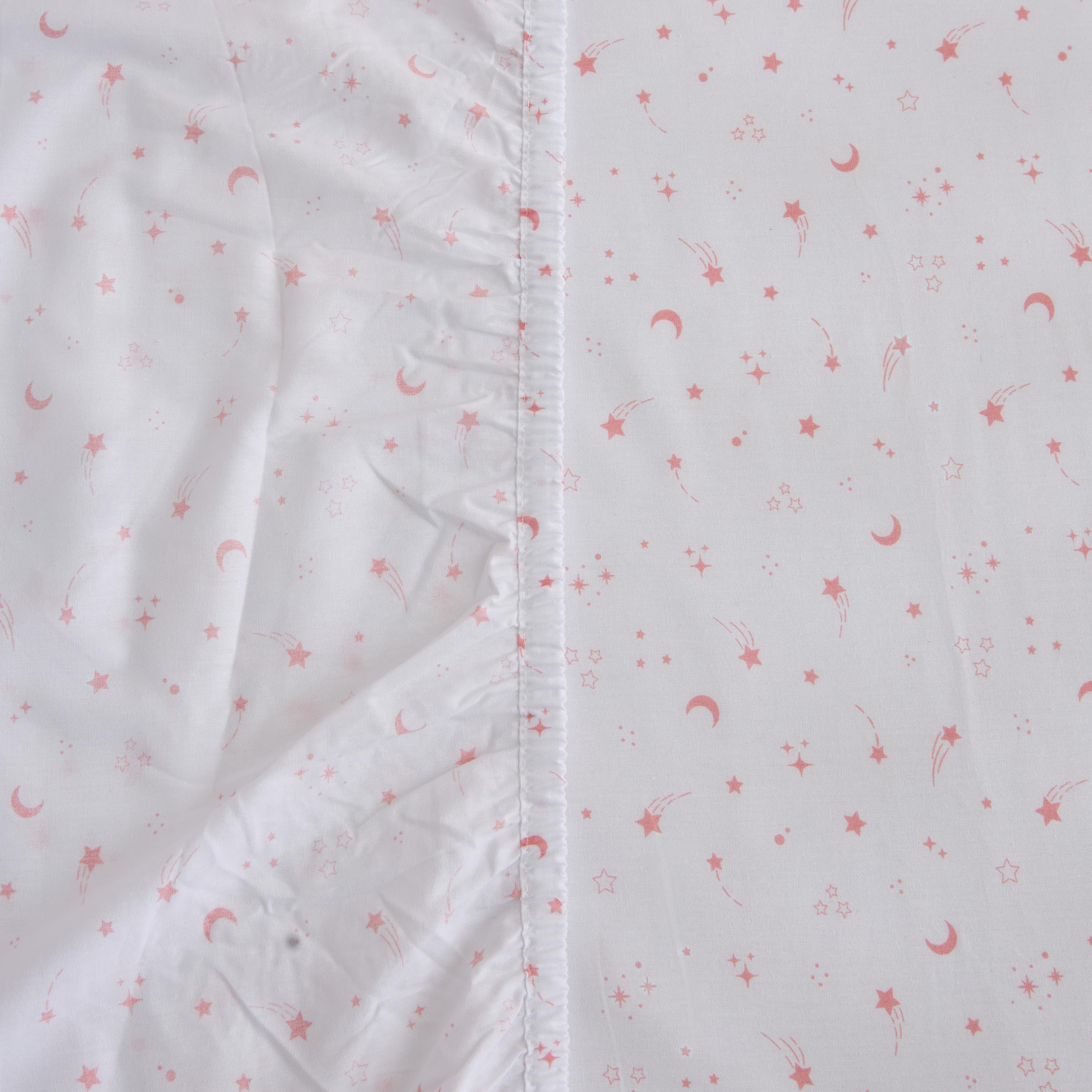 Juniors 2-Piece Printed Crib Fitted Sheet Set - 70x130x20 cm-baby-nursery-babybedding-image-4