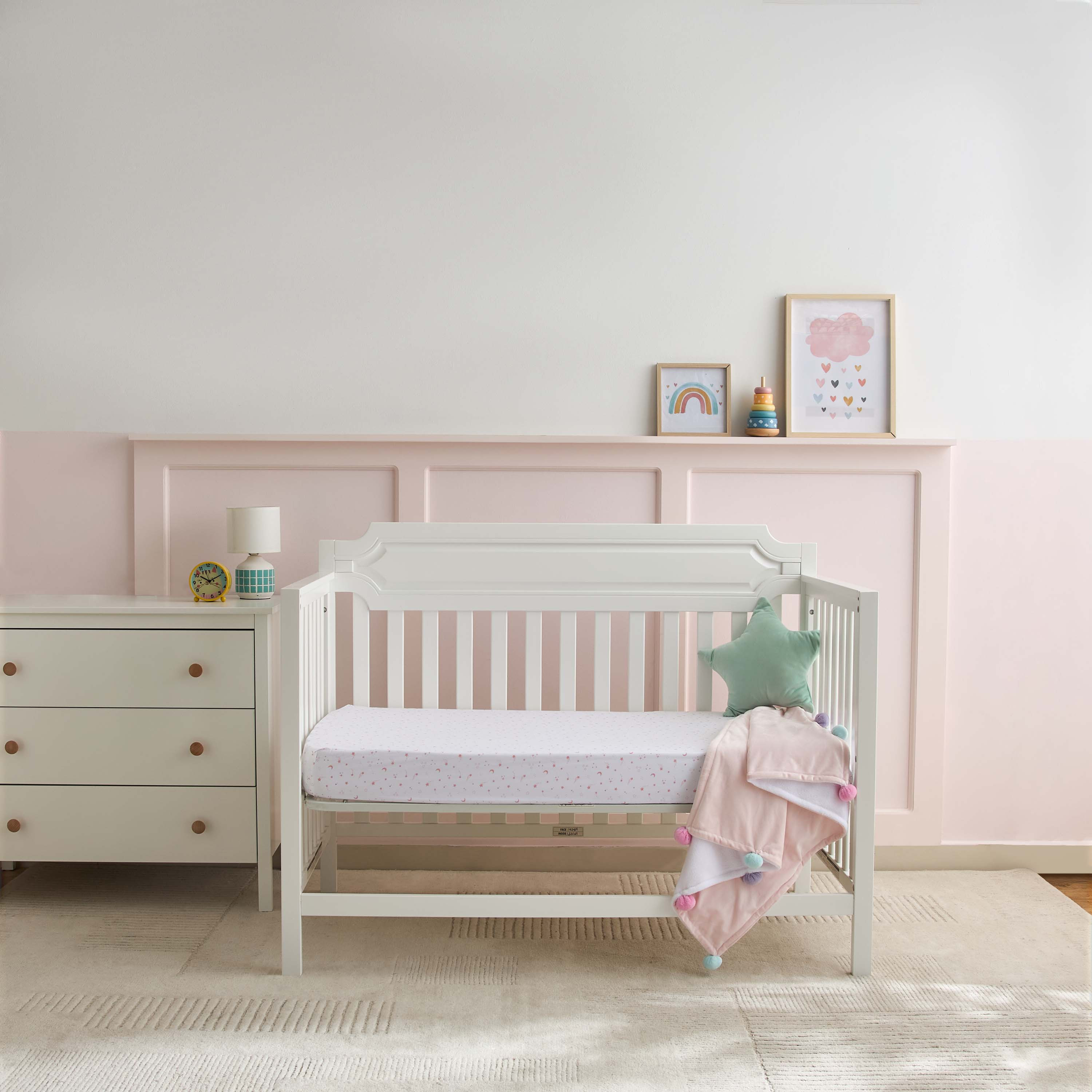 Juniors 2-Piece Printed Crib Fitted Sheet Set - 70x130x20 cm-baby-nursery-babybedding-image-7