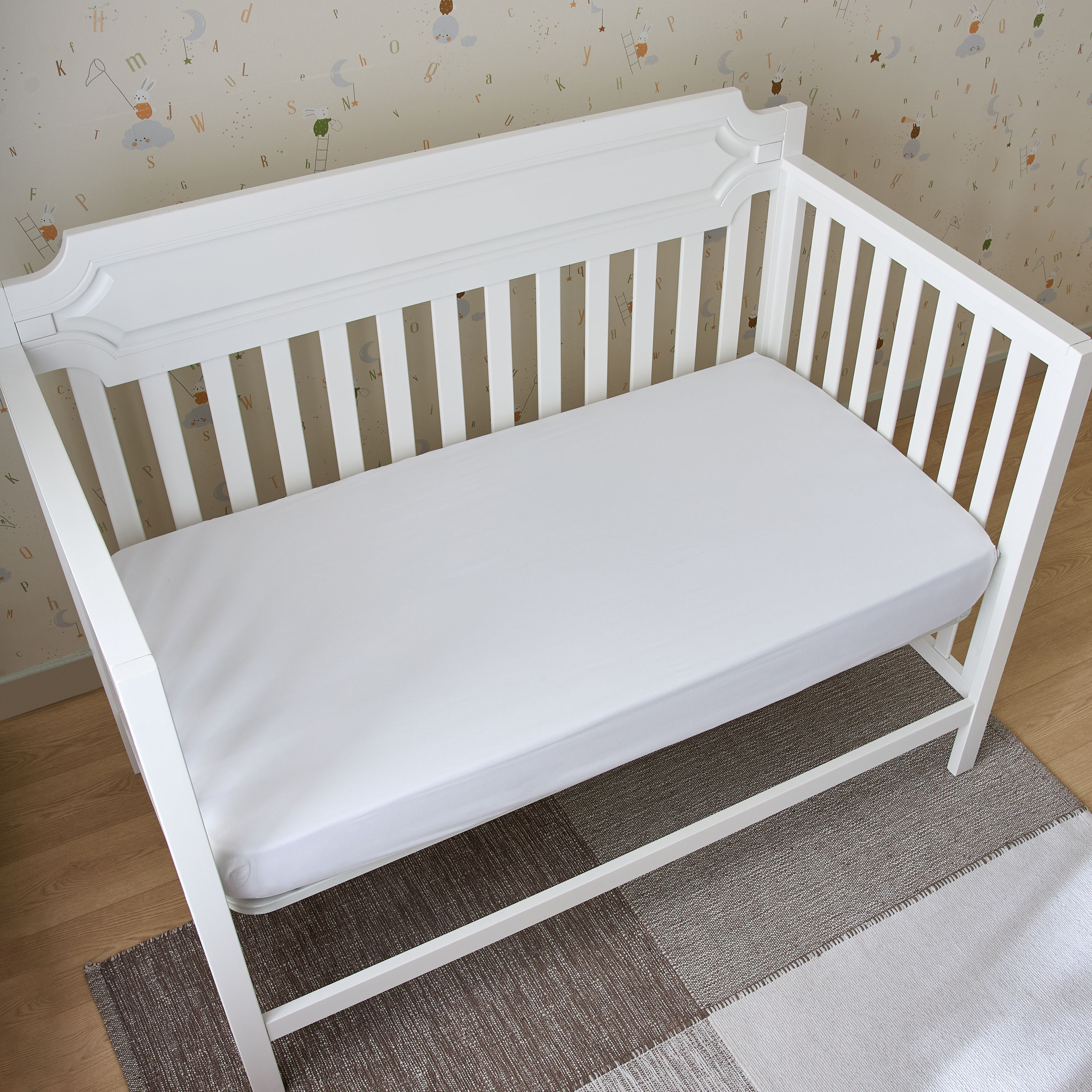 Juniors 2-Piece Solid Crib Fitted Sheet Set - 70x130 cm-baby-nursery-babybedding-image-2
