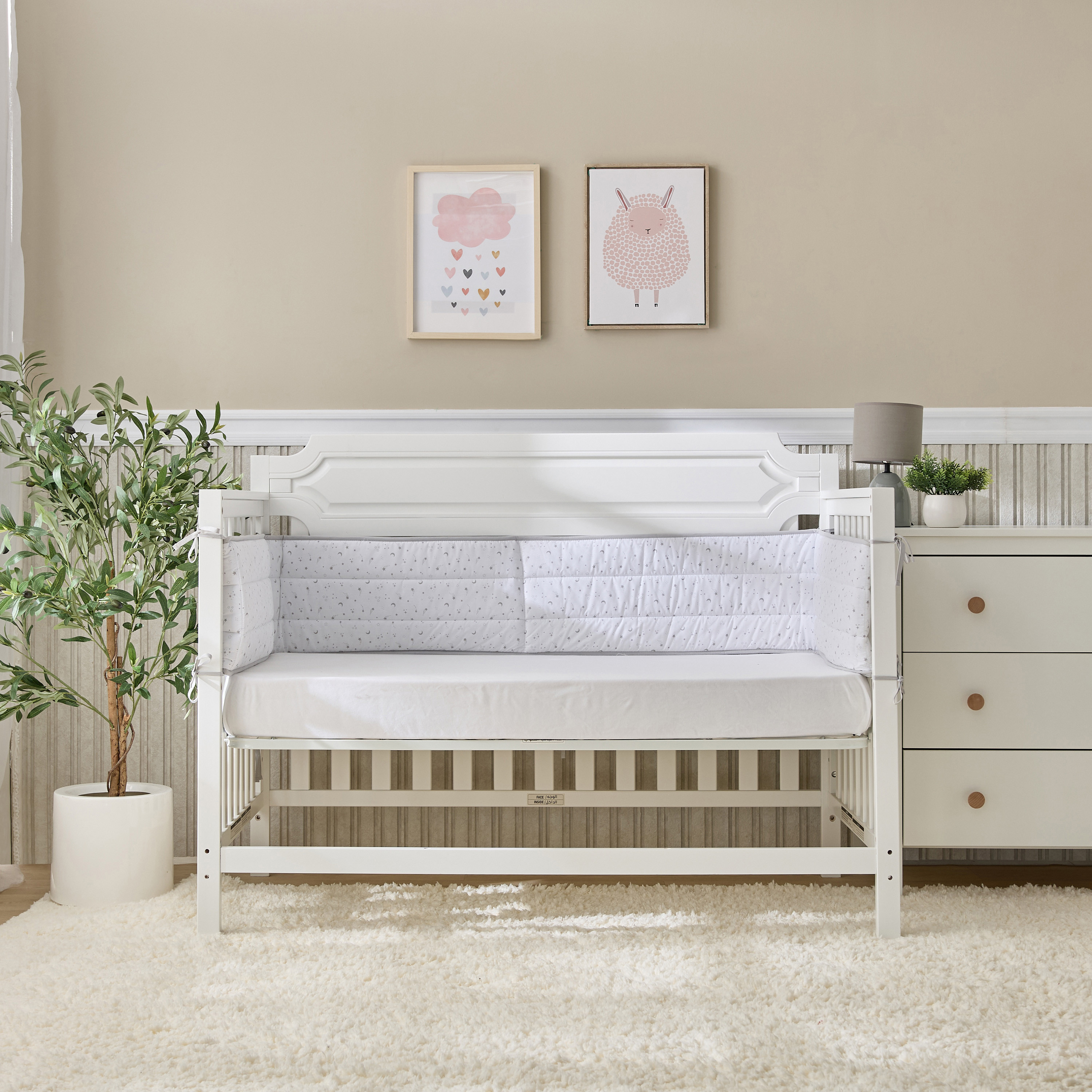 مصد سرير بطول كامل من جونيورز - 30×390 سم-baby-nursery-babybedding-image-6