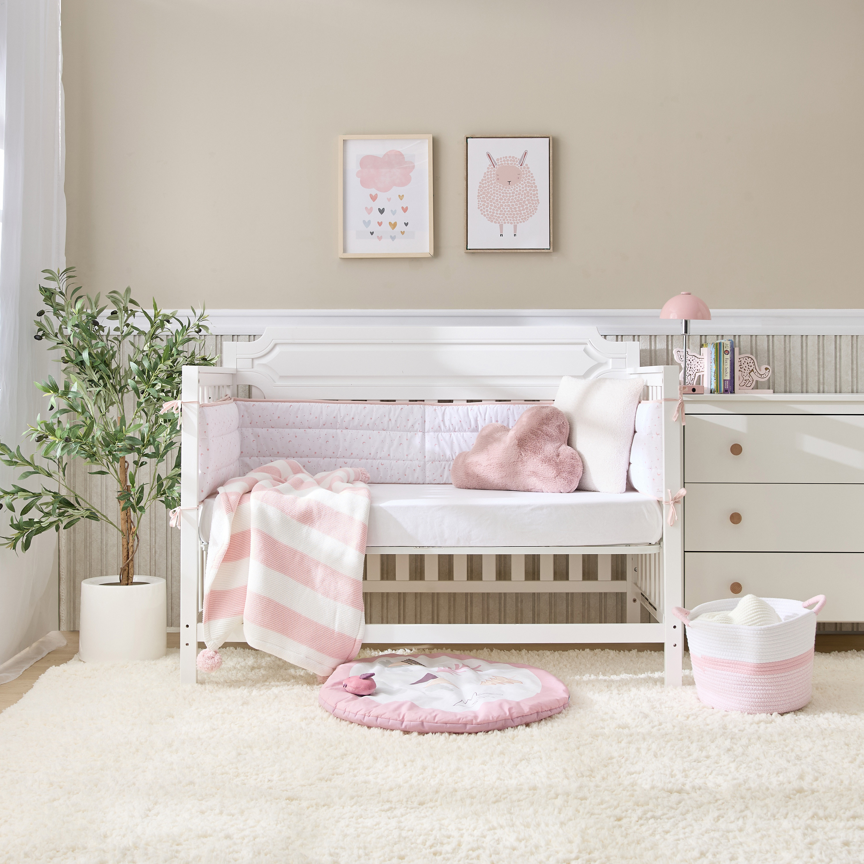 مصد سرير بطول كامل من جونيورز - 30x390 سم-baby-nursery-babybedding-image-6