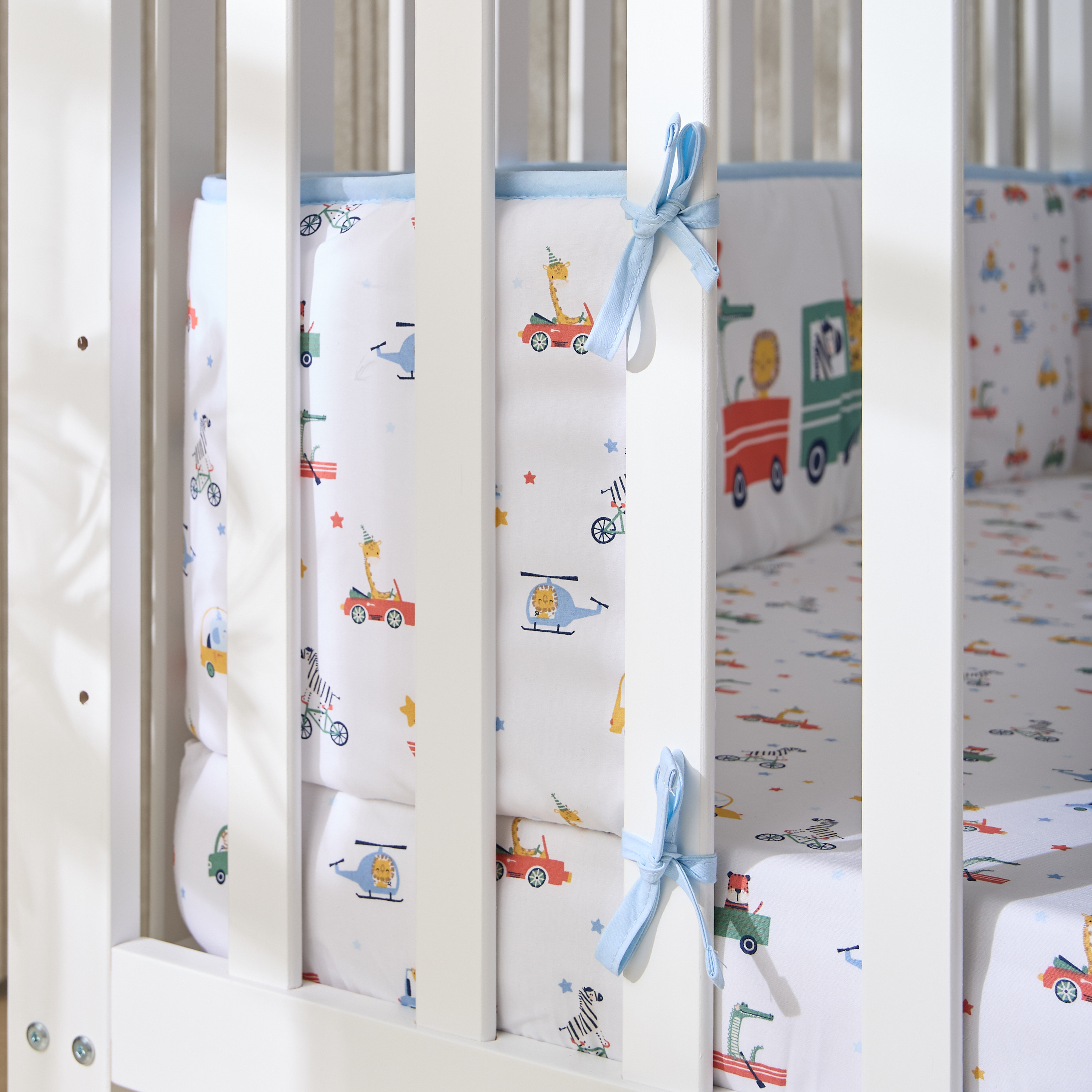 Juniors 4-Piece Vehicle Print Bedding Set - 80x120 cm-baby-nursery-babybedding-image-10