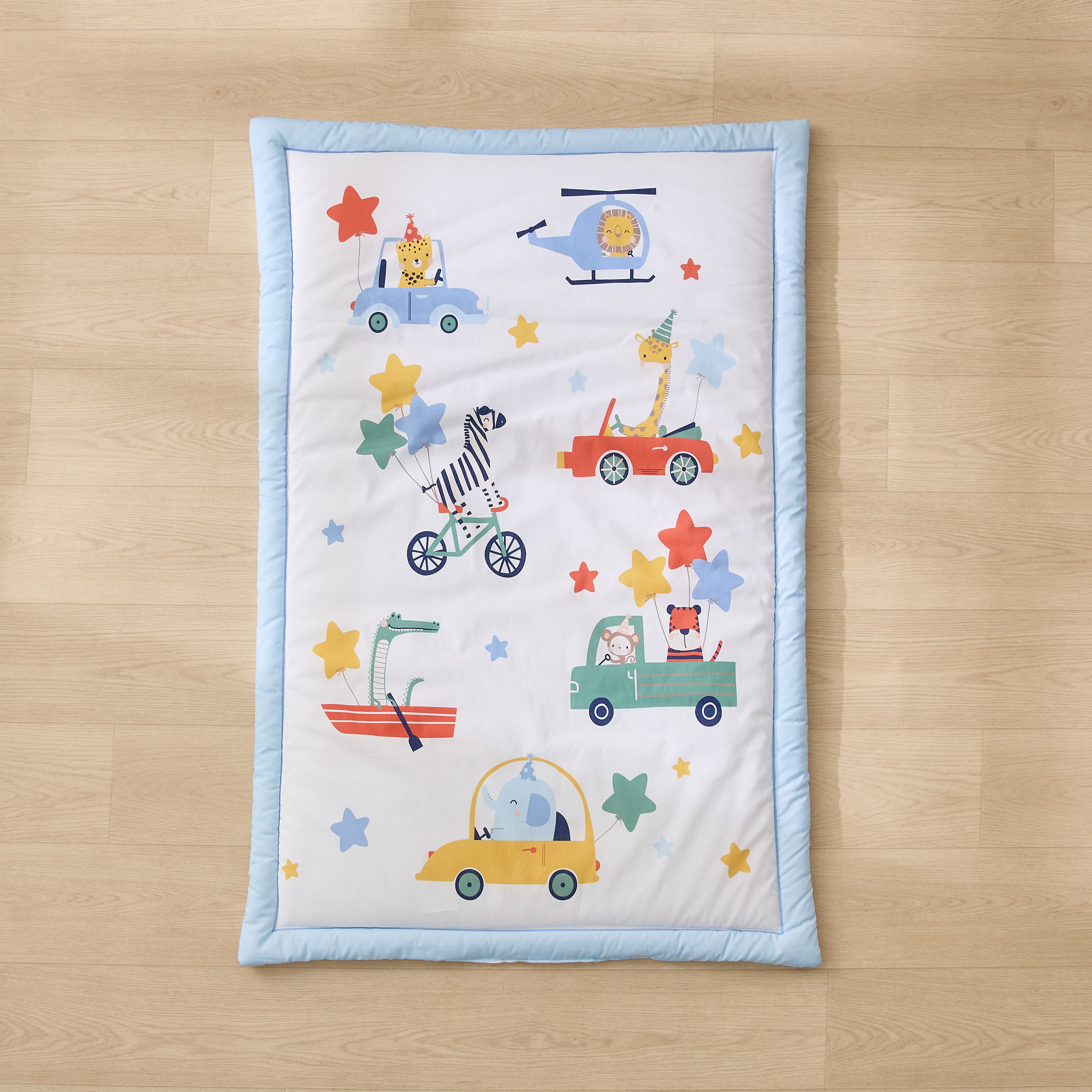 Juniors 4-Piece Vehicle Print Bedding Set - 80x120 cm-baby-nursery-babybedding-image-3
