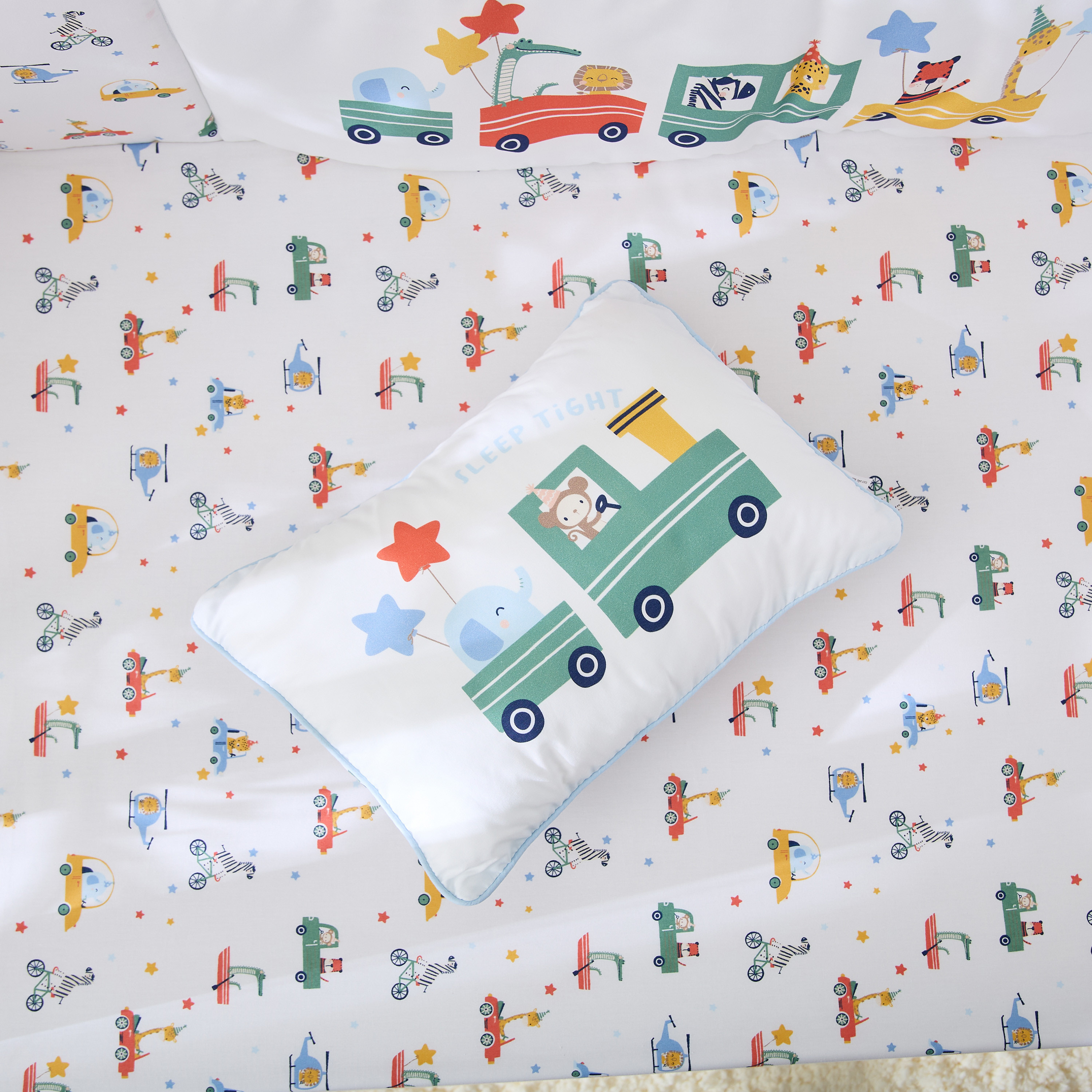 Juniors 4-Piece Vehicle Print Bedding Set - 80x120 cm-baby-nursery-babybedding-image-7