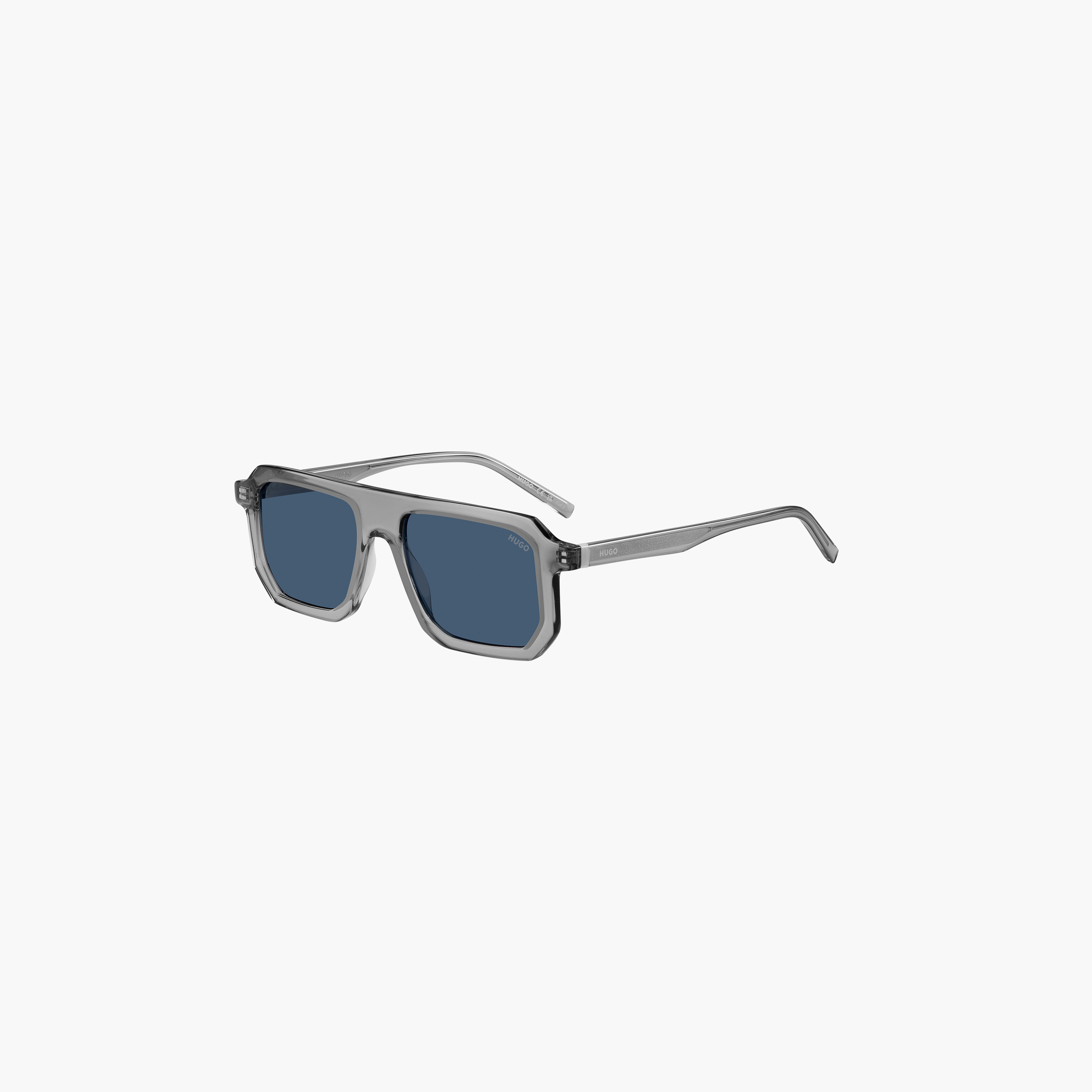 Hugo 53MM Blue Rectangle Sunglasses-men-sunglasses-image-1
