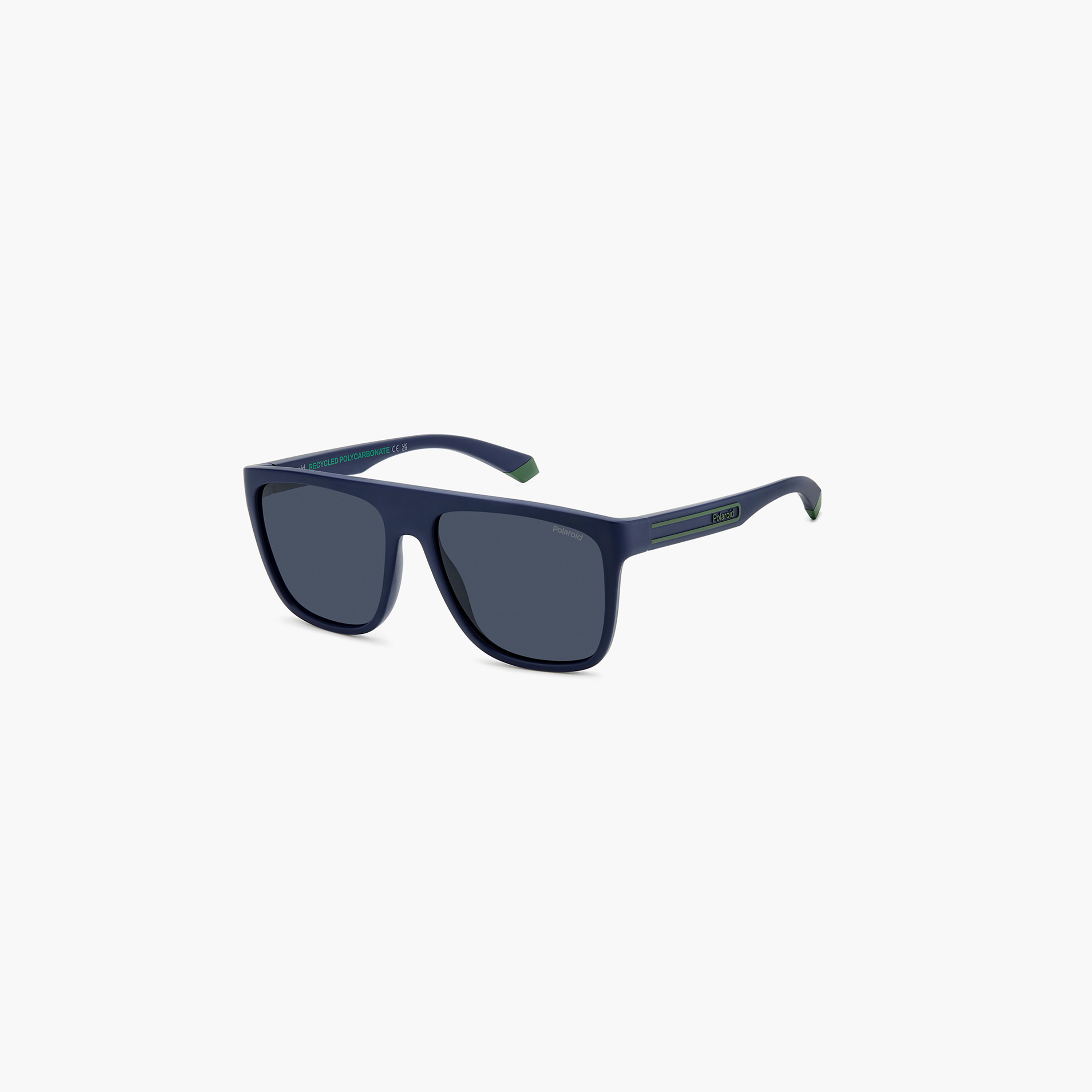 Polaroid Polarized 56MM Blue Rectangle Sunglasses-men-sunglasses-image-1
