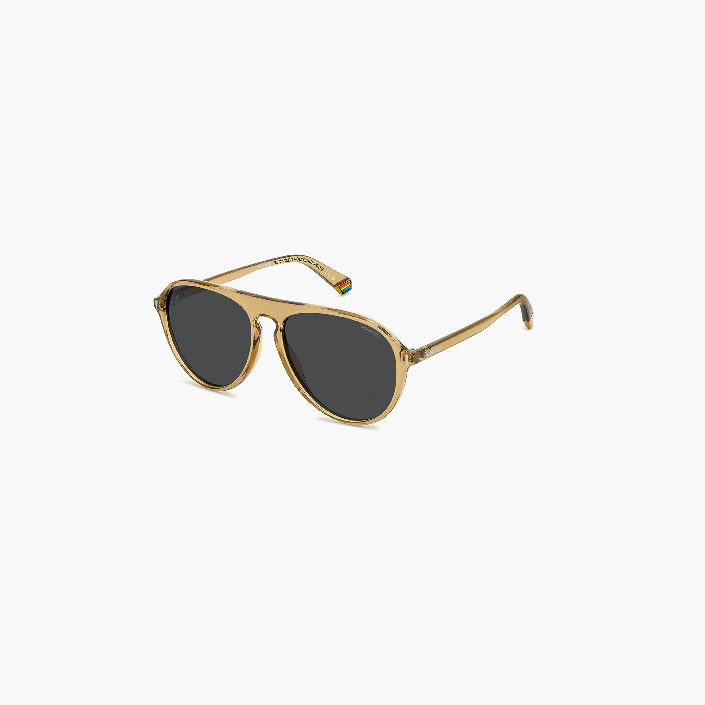 Polaroid Polarized 57MM Grey Aviator Sunglasses-men-sunglasses-image-1