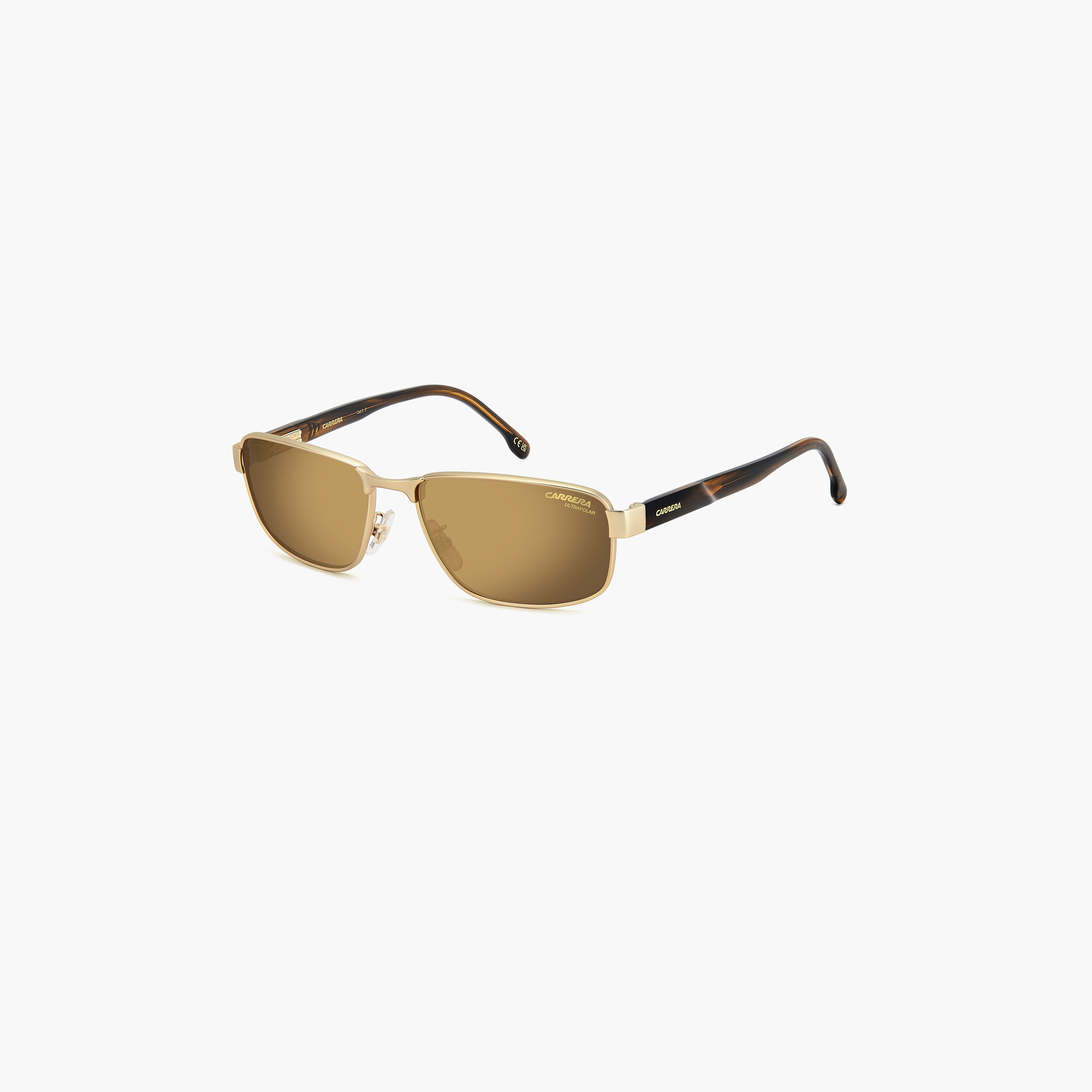 Carrera Polarized 58MM Gold High Contrast Antireflex Rectangle Sunglasses-men-sunglasses-image-1