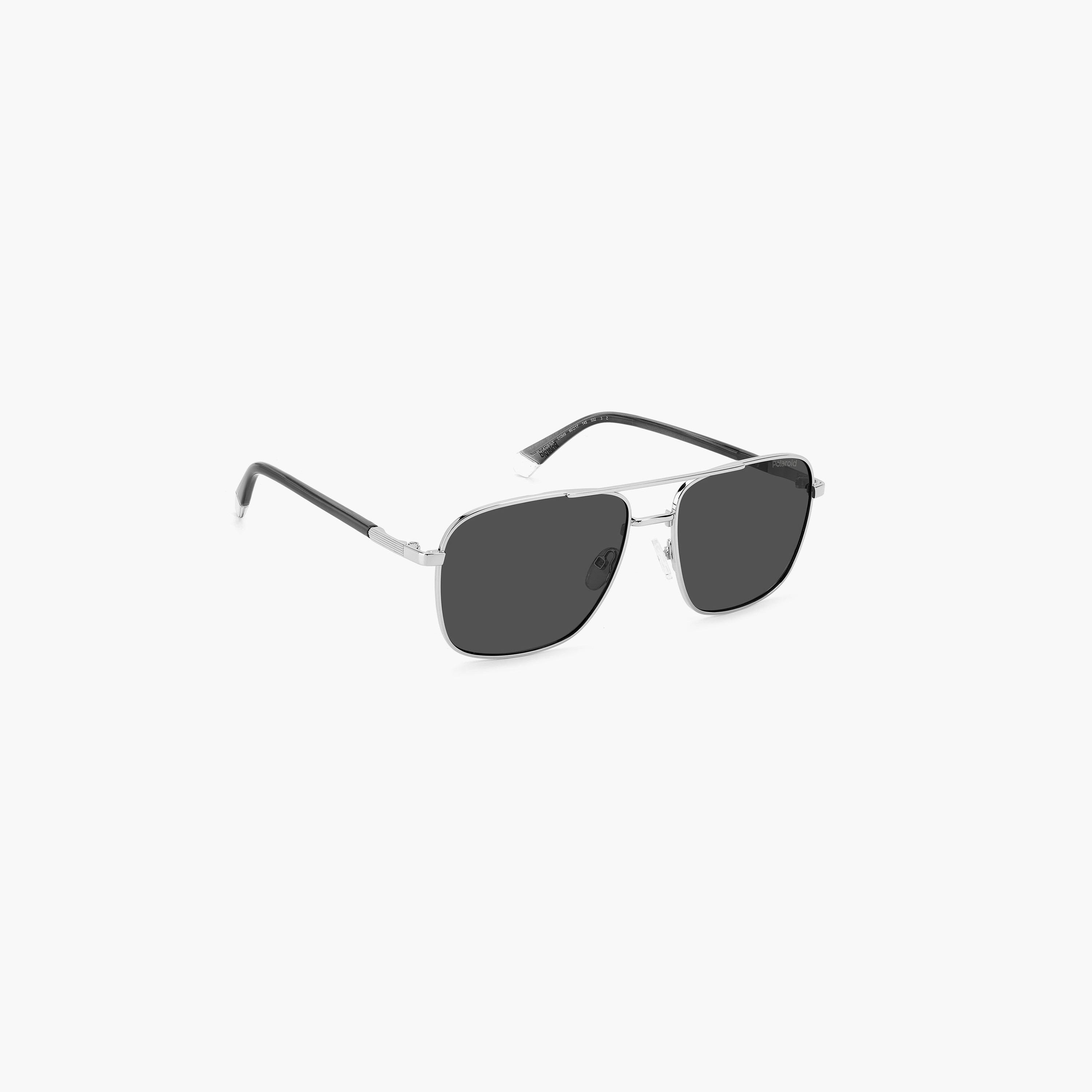 بولارويد- نظارة شمسية مستطيلة رمادي 60 مم-men-sunglasses-image-3