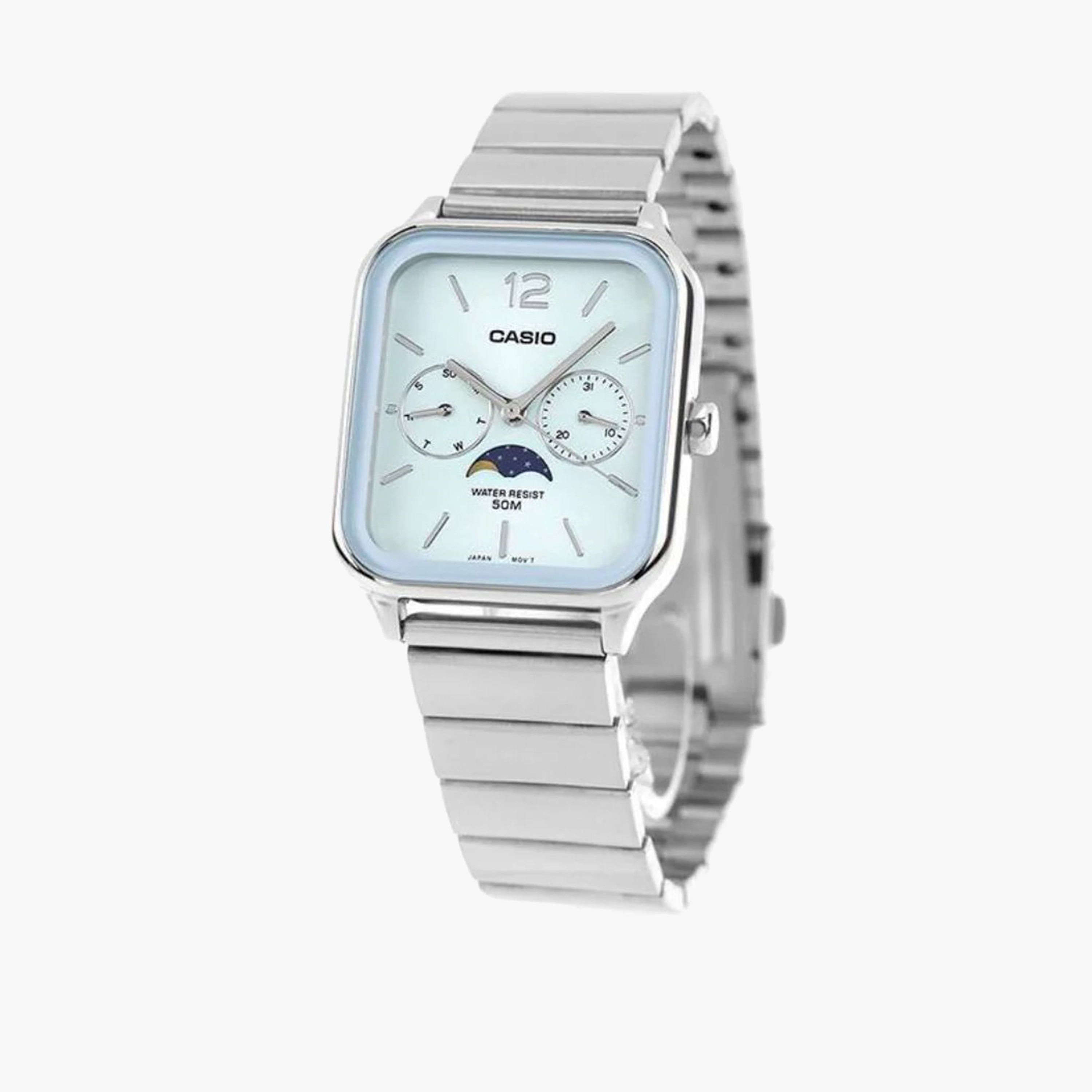 Casio Men's 45MM Silver Analog Stainless Steel Strap Watch | MTP-M305D-2AVDF-men-watchesandjewellery-watches-image-2