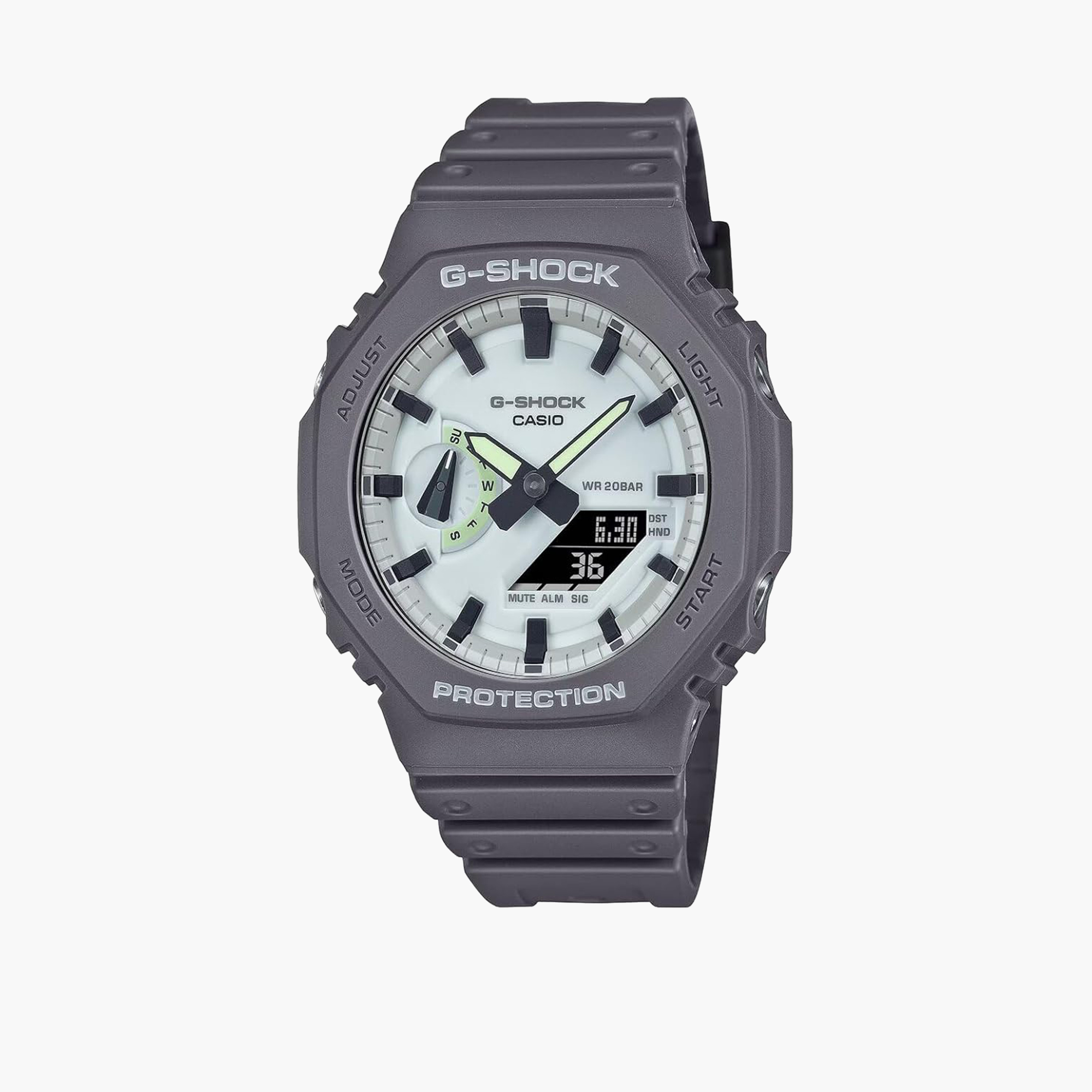 G-SHOCK Men's 49MM Grey Analog-Digital Plastic Strap Watch | GA-2100HD-8ADR-men-watchesandjewellery-watches-image-1