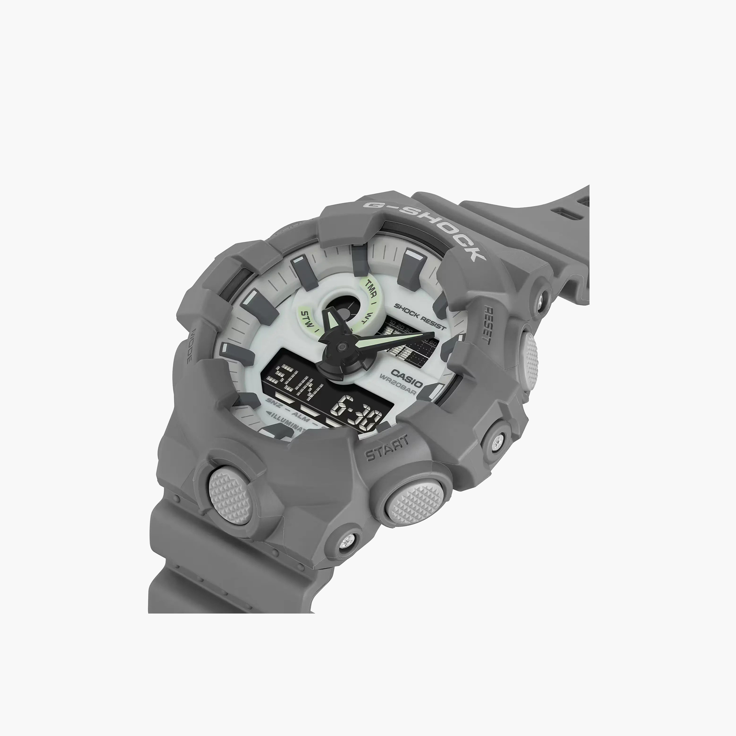G-SHOCK Men's 57MM Grey Analog-Digital Plastic Strap Watch | GA-700HD-8ADR-men-watchesandjewellery-watches-image-2