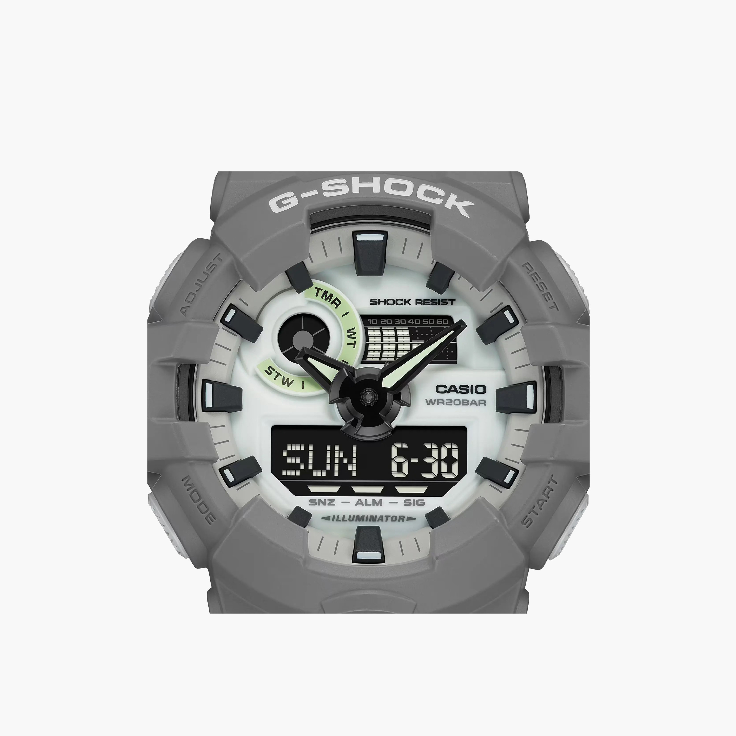 G-SHOCK Men's 57MM Grey Analog-Digital Plastic Strap Watch | GA-700HD-8ADR-men-watchesandjewellery-watches-image-3