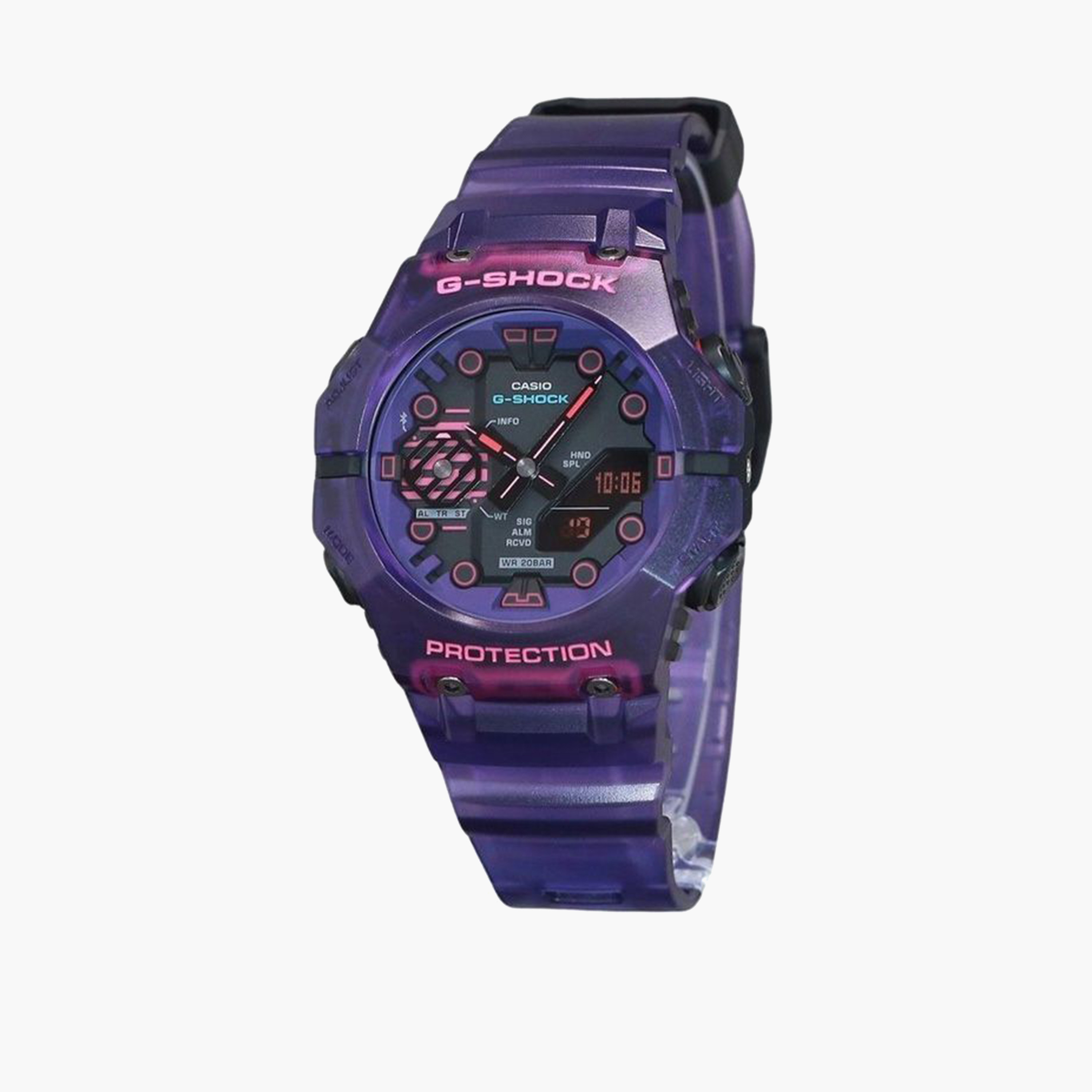 G-SHOCK Unisex 46MM Purple Analog-Digital Plastic Strap Watch | GA-B001CBRS-6ADR-men-watchesandjewellery-watches-image-1