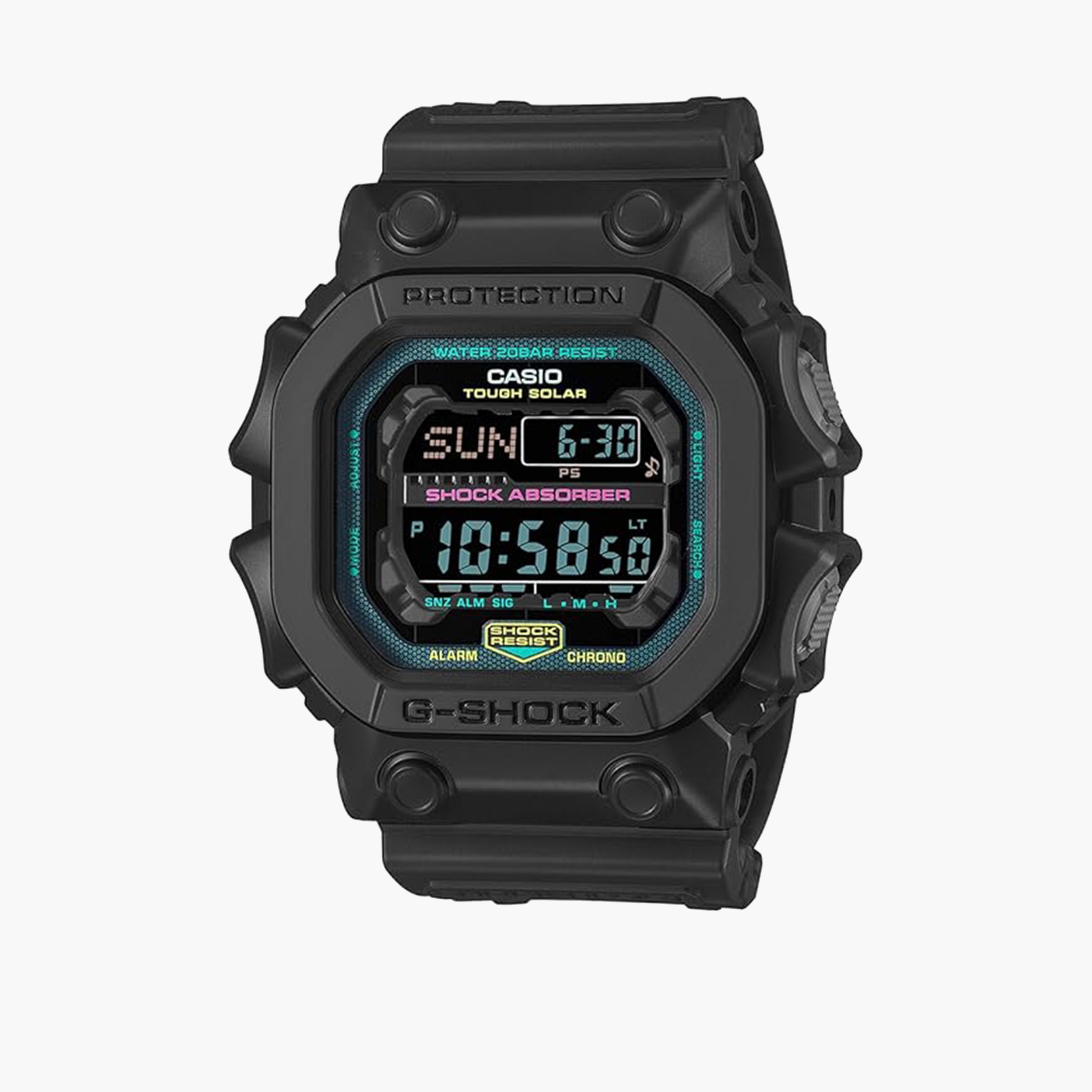 G-SHOCK Men's 54MM Black Digital Plastic Strap Watch | GX-56MF-1DR-men-watchesandjewellery-watches-image-1