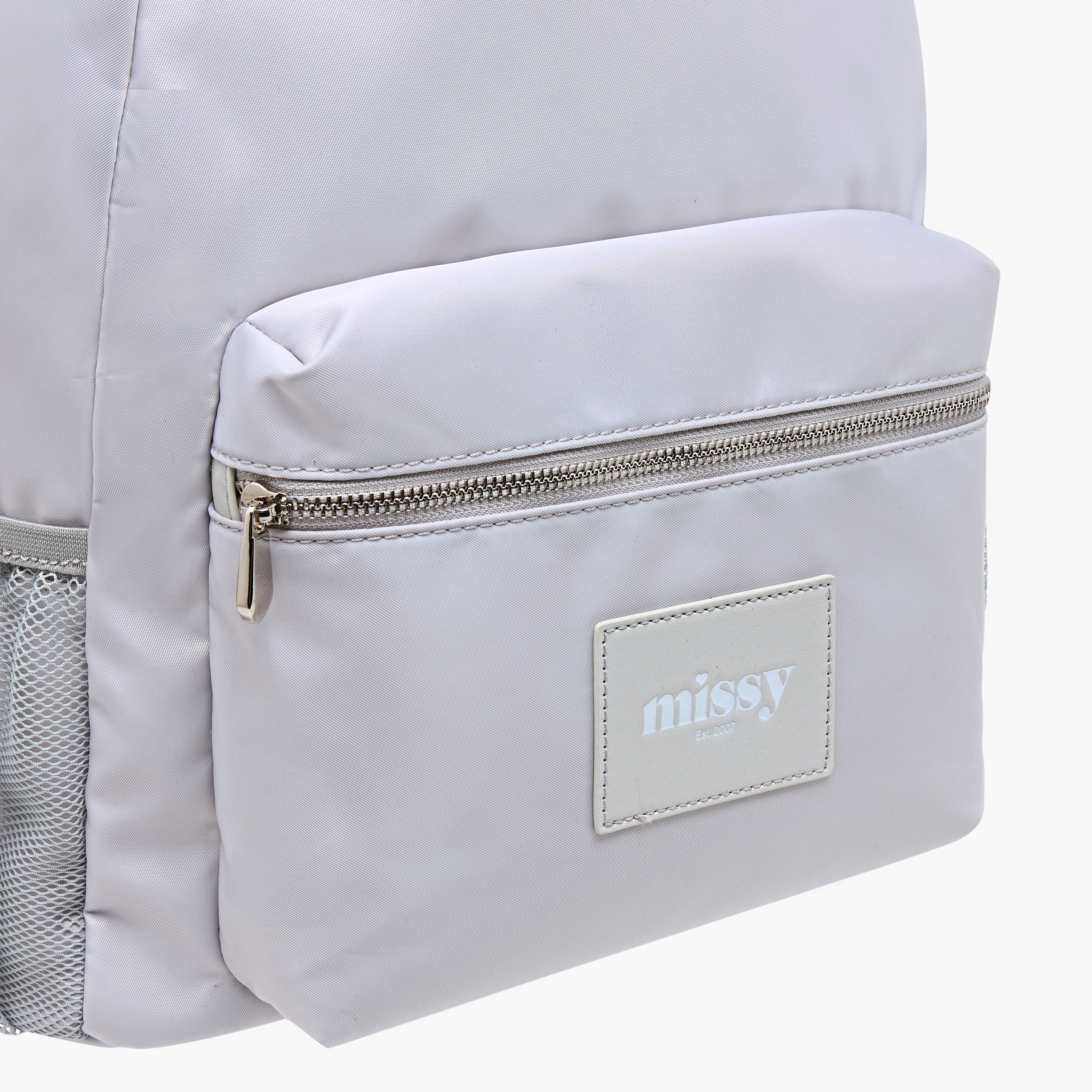 Missy Logo Applique Backpack with Zip Closure and Adjustable Strap - 31x13x40 cm-women-bagsandwallets-backpacks-image-4