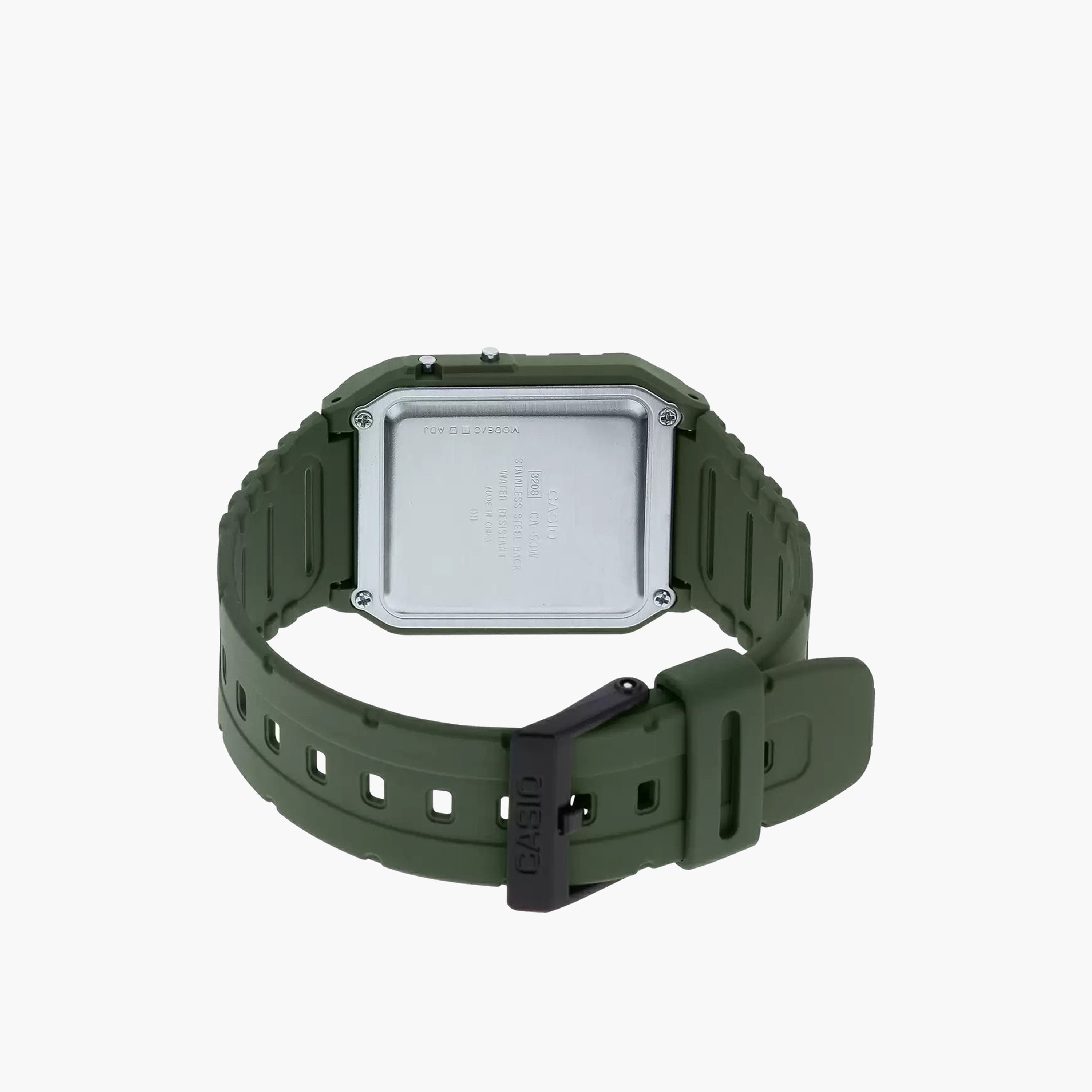 Casio Men's 50 MM Green Digital Plastic Strap Watch | CA-53WB-3BDF-men-watchesandjewellery-watches-image-3