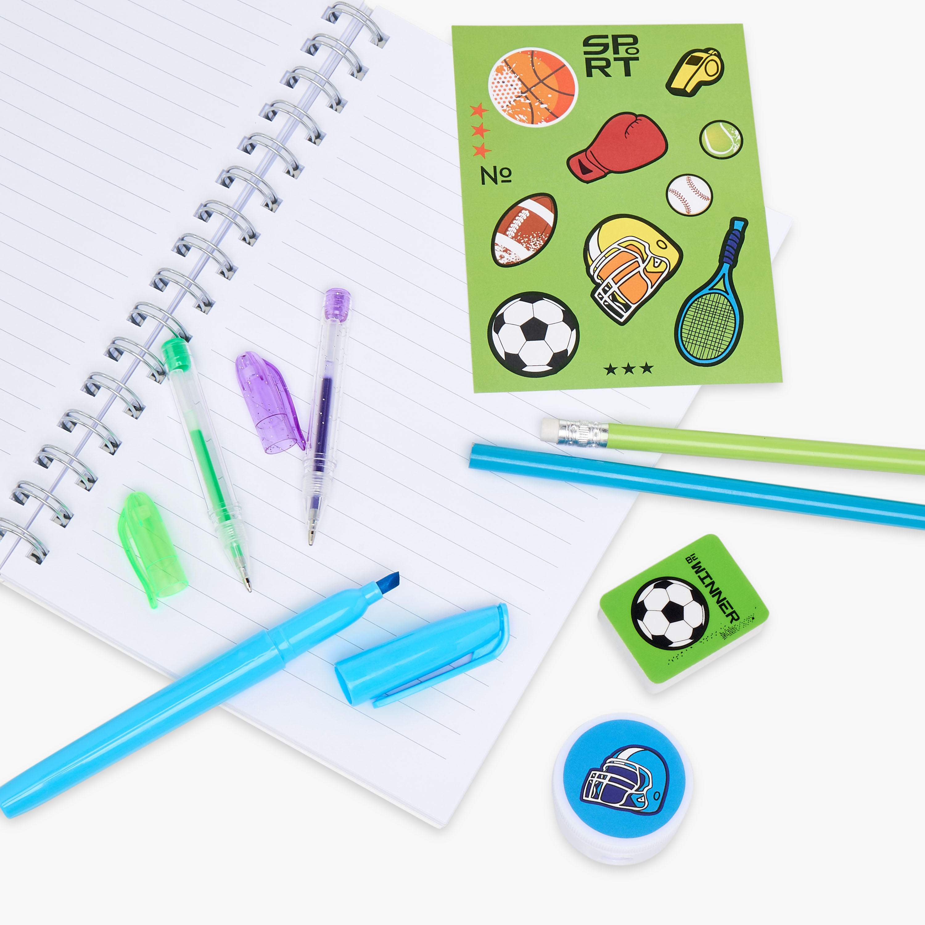Findz Football Print Assorted Stationery Set-school-stationery-sets-image-9