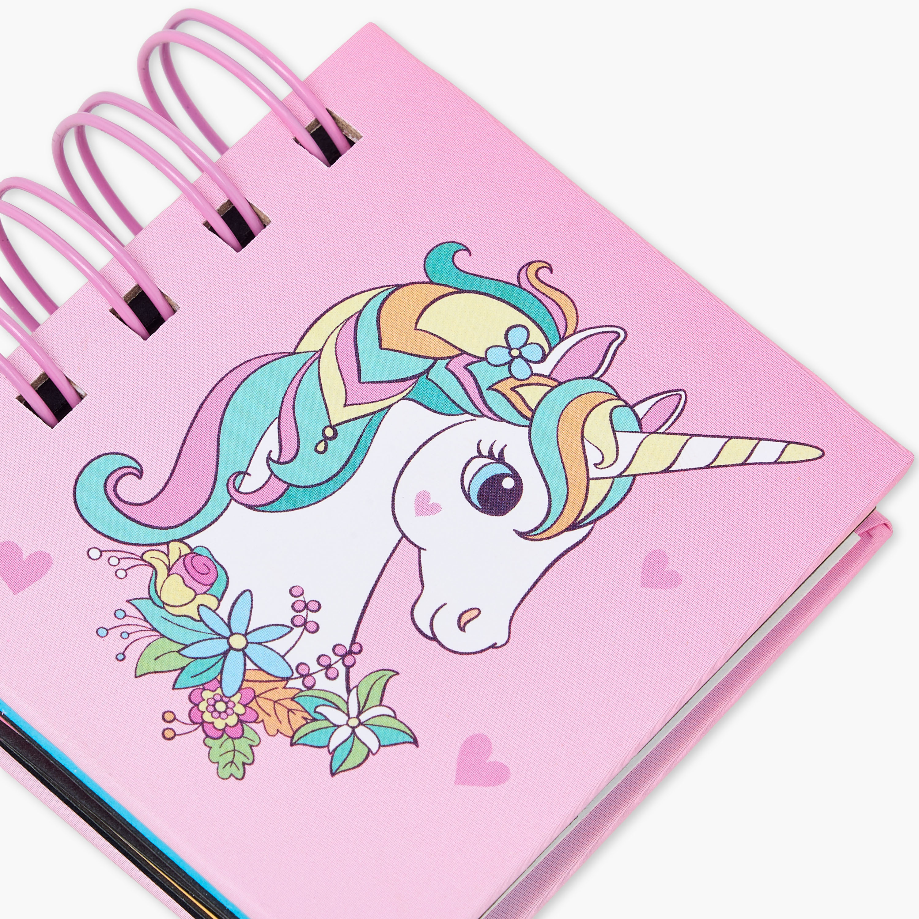دفتر ملصقات حلزونية بطلعات يونيكورن من فايندز-school-stationery-accessories-image-4