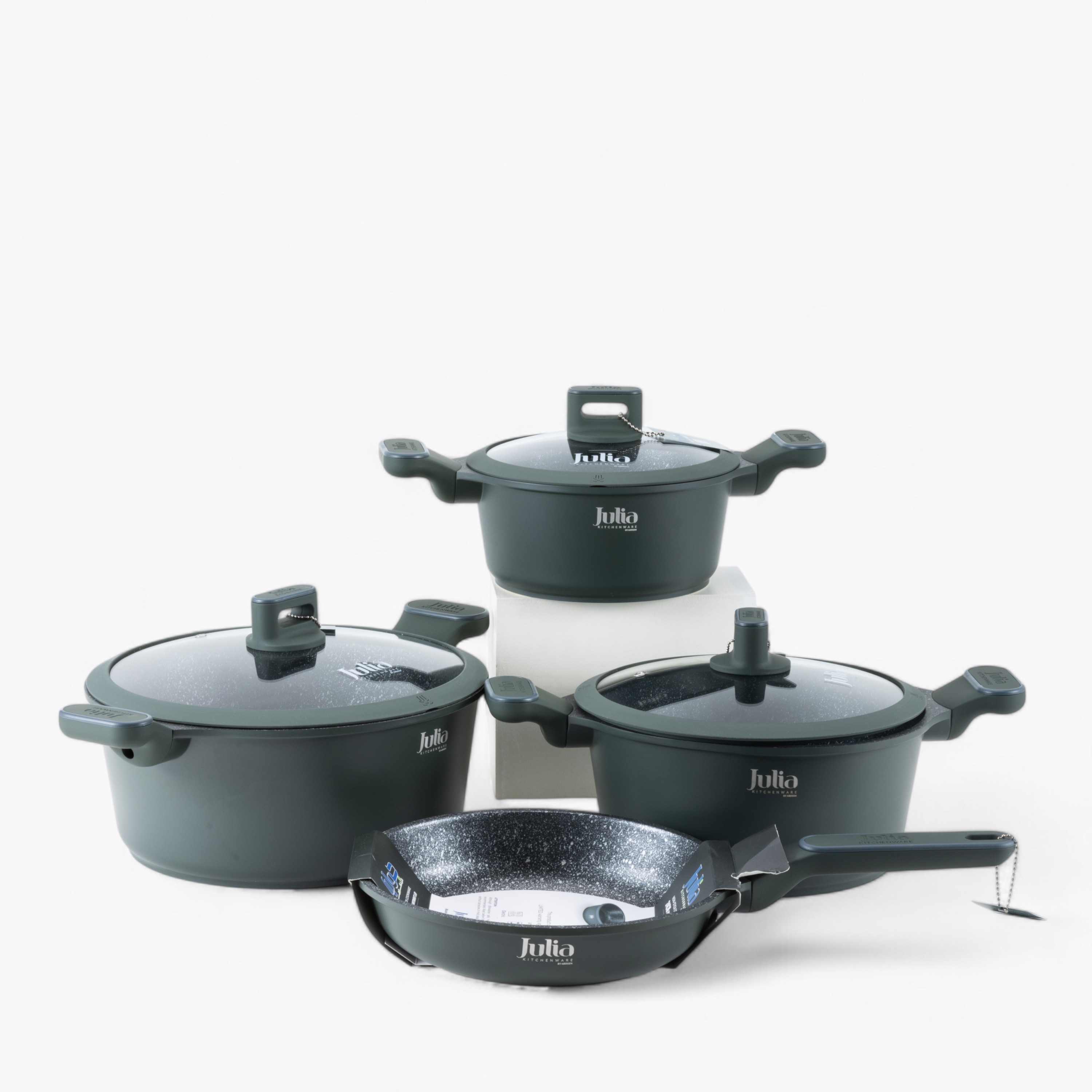 Otantik Julia Elite Pro 7-Piece Granite Non-Stick Cookware Set-household-kitchen-cookware-cookwareandsets-image-1