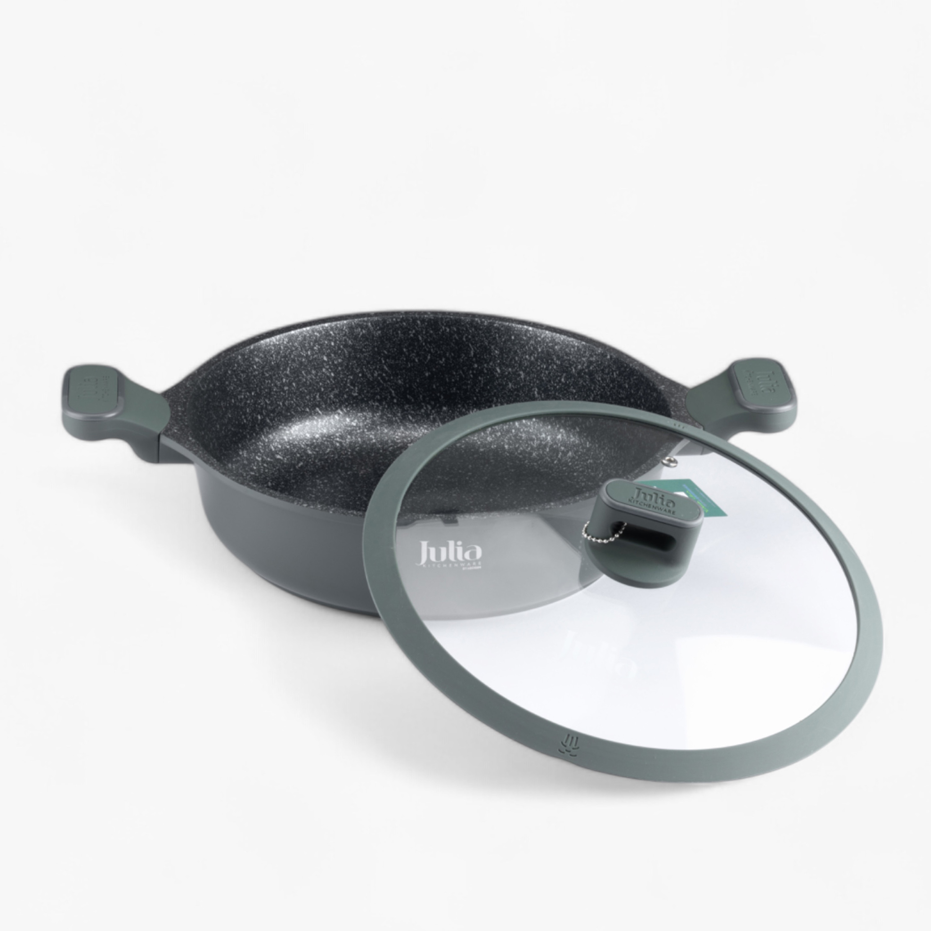 قدر مسطح غير لاصق جوليا إيليت برو بلس من أوتانتيك - 28 سم-household-kitchen-cookware-potsandpans-image-2