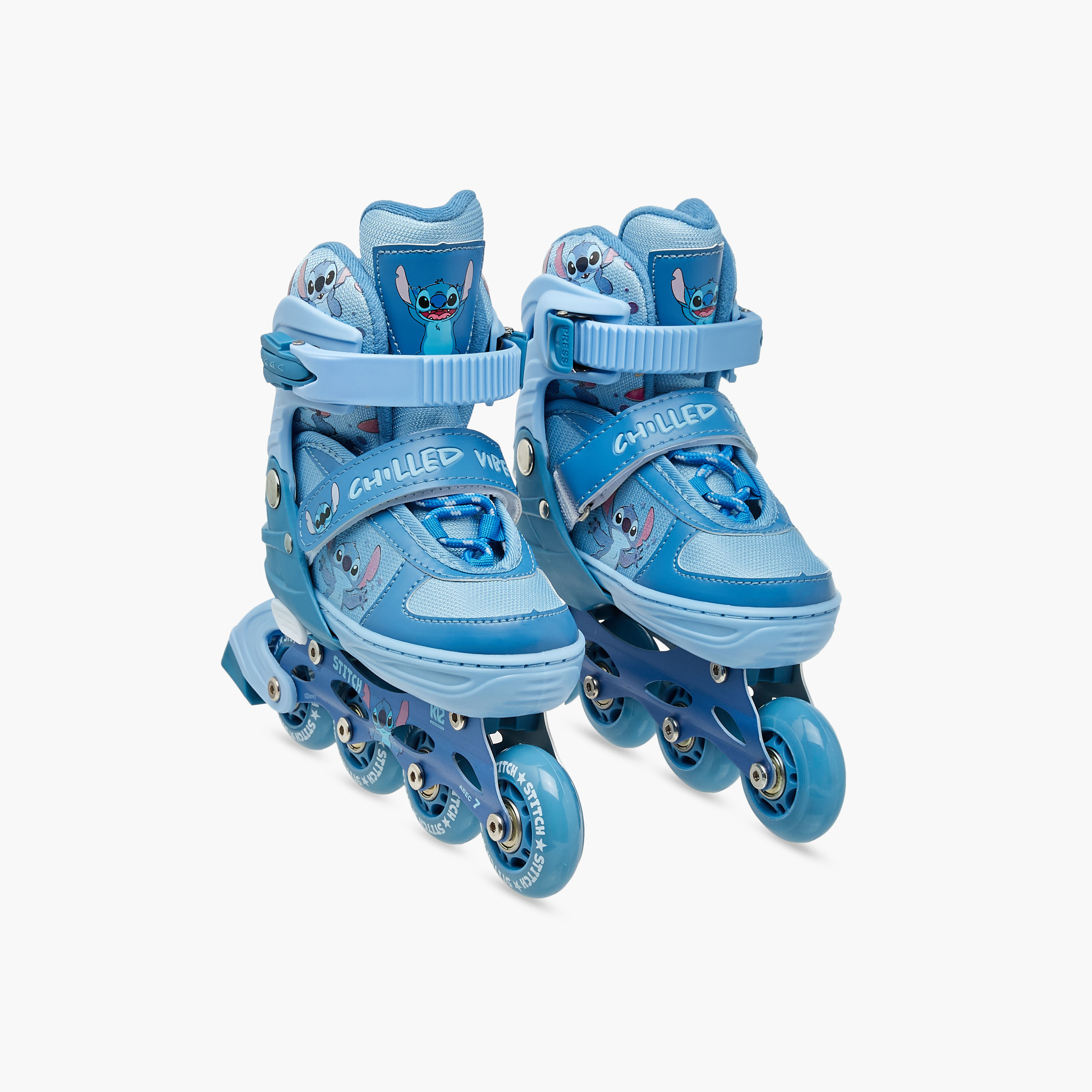 Disney Stitch Print Inline Skates with Helmet and Protection Pads-toys-outdoor-sports-image-3