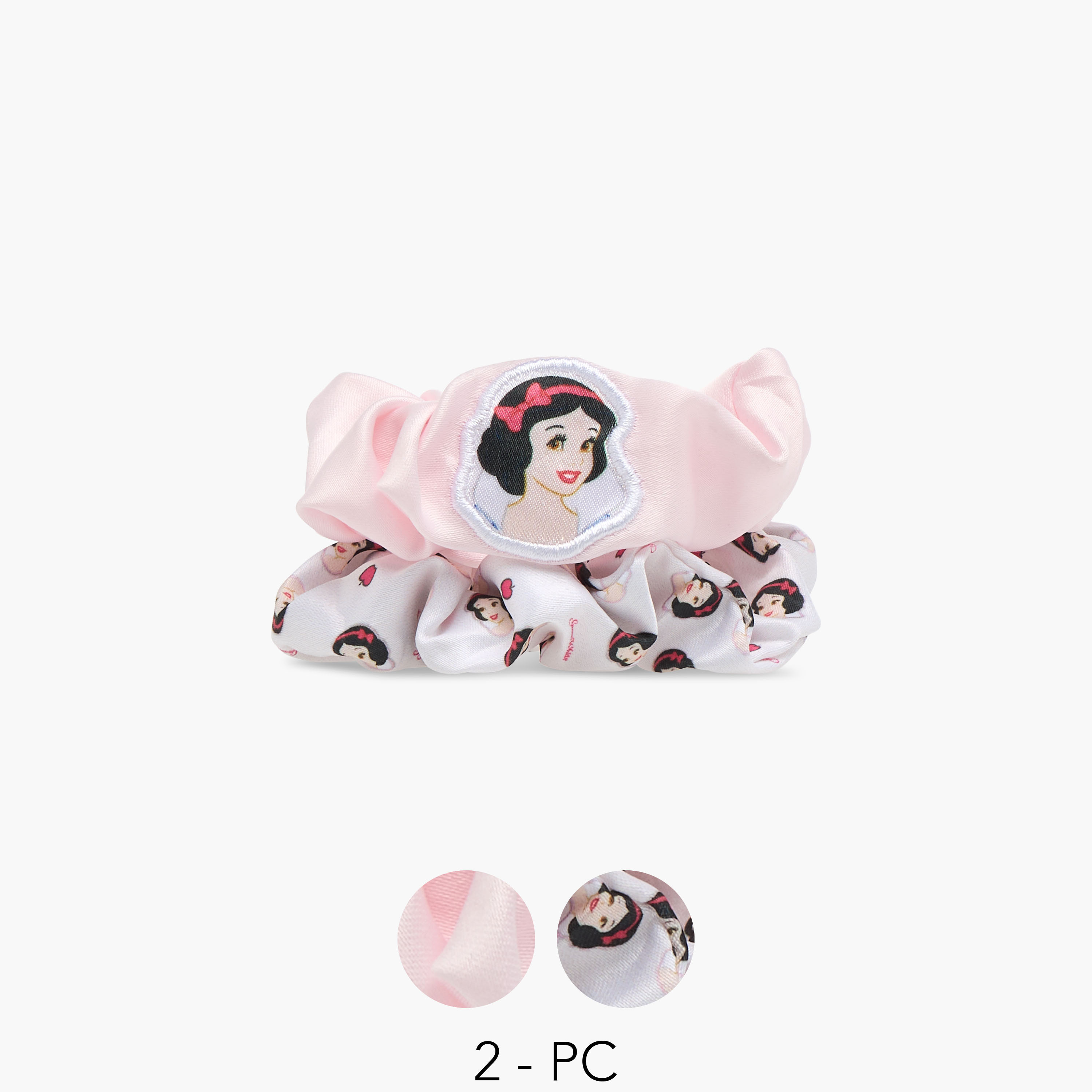 Disney Snow White Printed Scrunchie - Set of 2-girls-accessories-hairaccessories-image-1