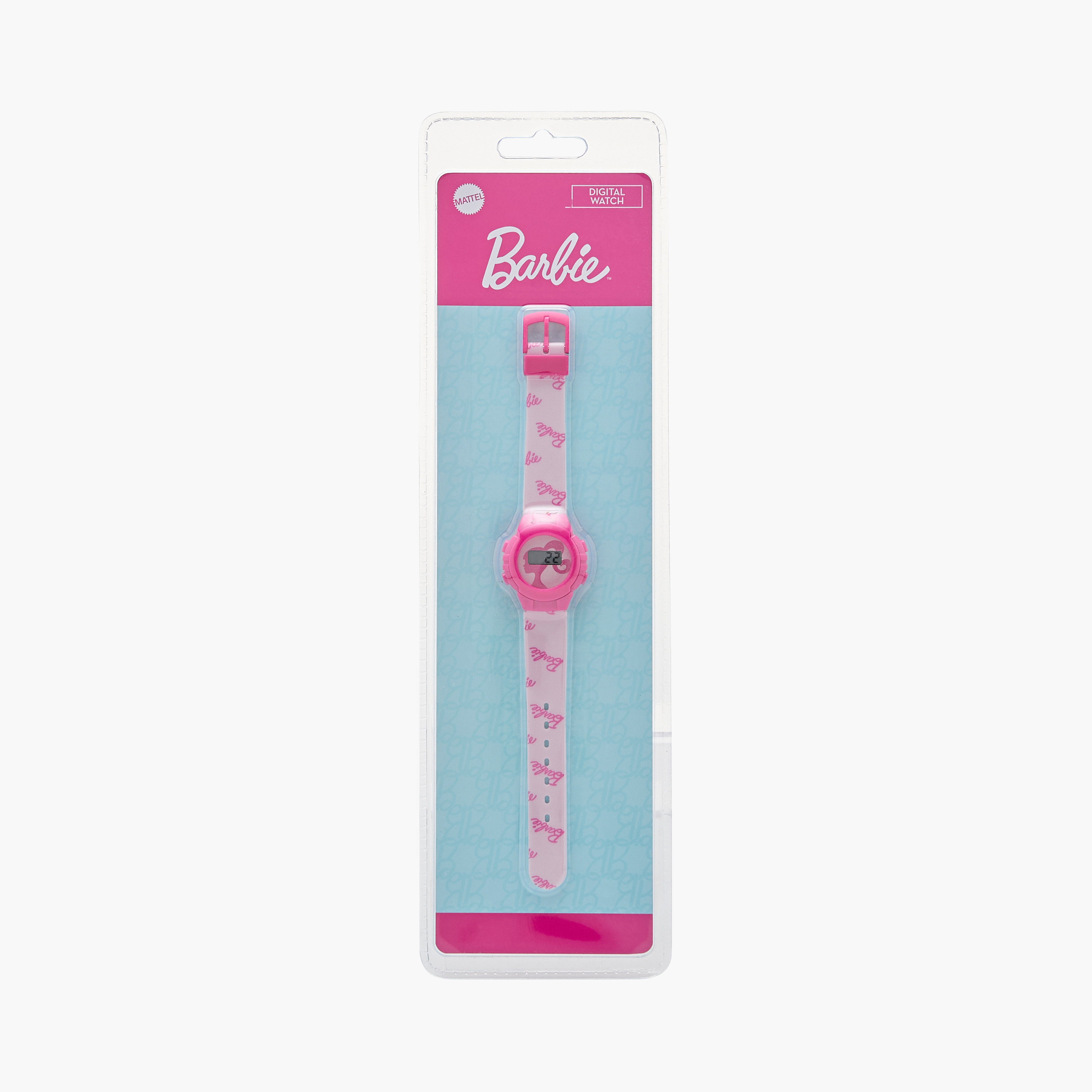 ساعة يد رقمية بتصميم باربي وإبزيم بدبوس إغلاق-girls-accessories-watches-image-6