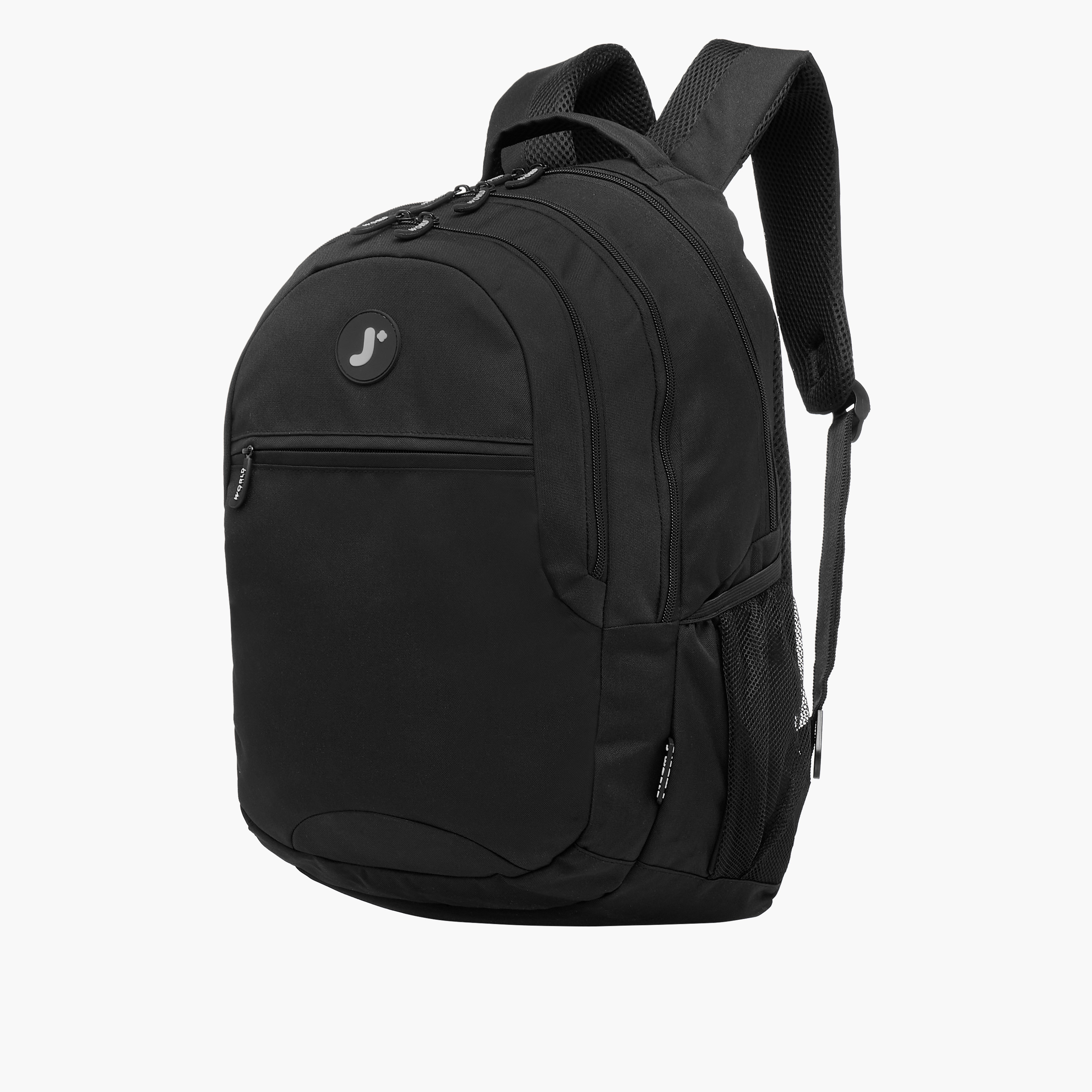 J World 18-inch Solid Backpack with Adjustable Straps and Zip Closure -  27x38x13 cms-school-bagsandbackpacks-backpacks-image-4