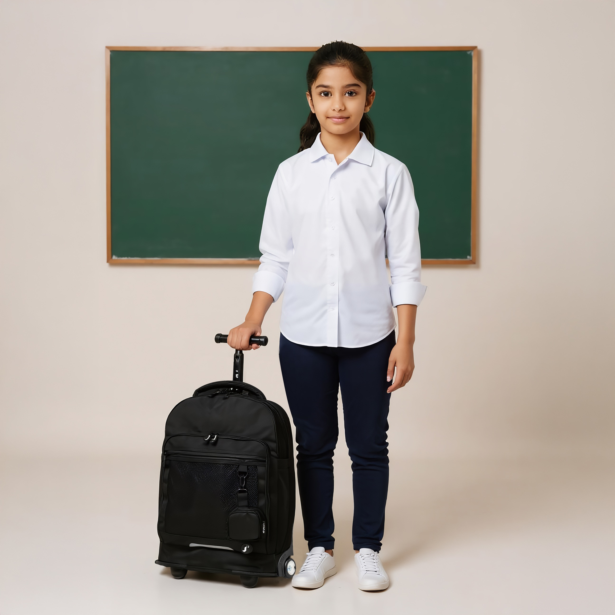 J World Solid Trolley Bag for Boys 8-13 Years with Retractable Handle -school-bagsandbackpacks-trolleybags-image-2