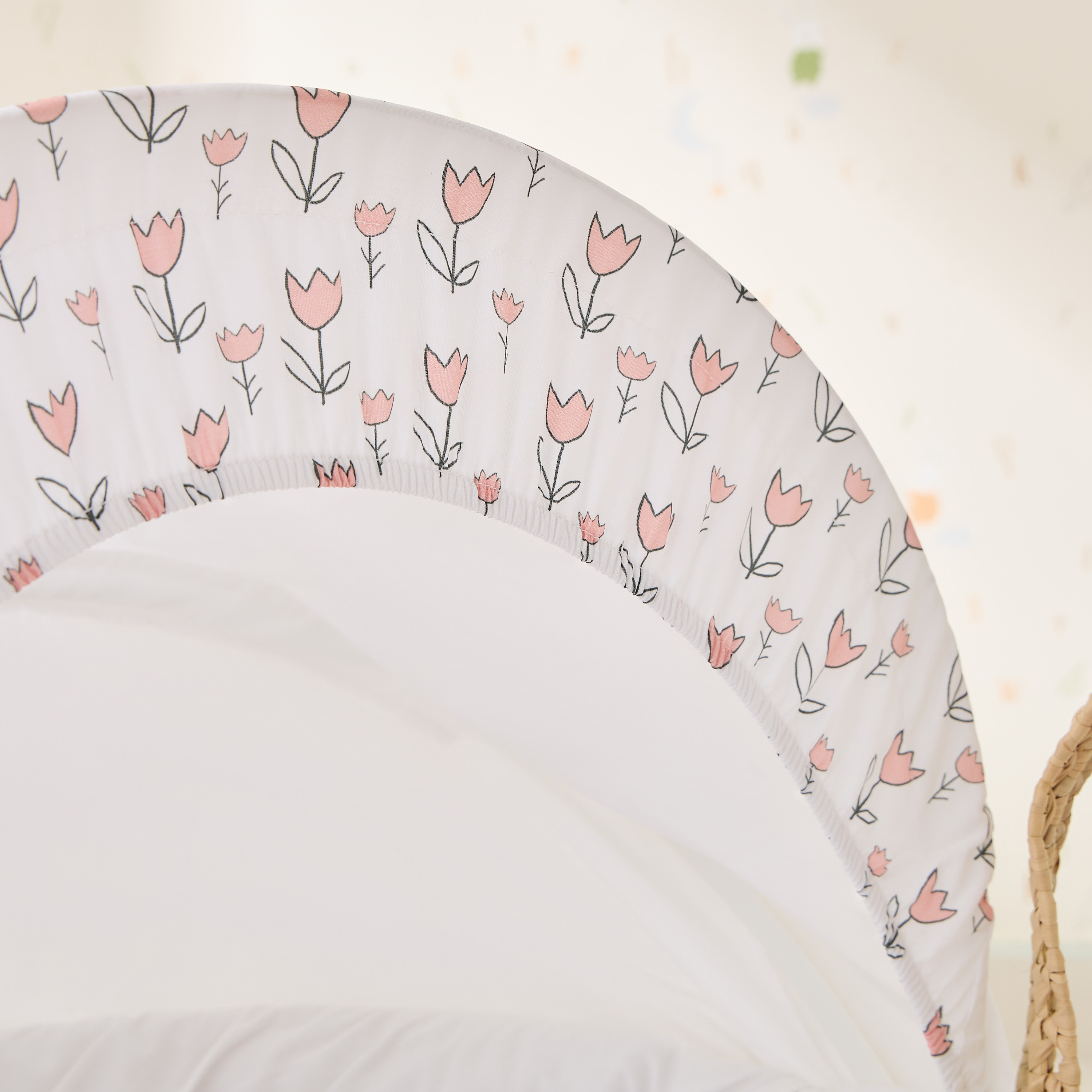 Juniors Floral Print Moses Basket with Canopy-baby-nursery-furniture-mosesbaskets-image-10