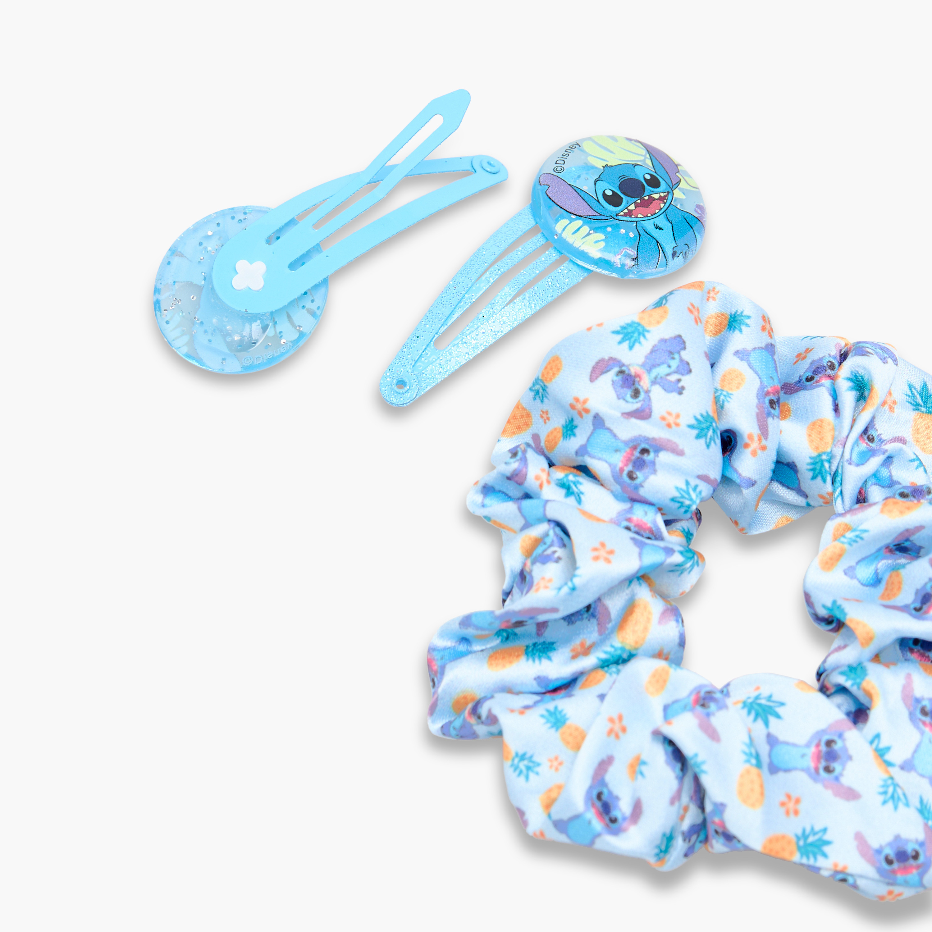 Disney 3-Piece Stitch Detail Hair Clip and Scrunchie Set-girls-accessories-hairaccessories-image-7