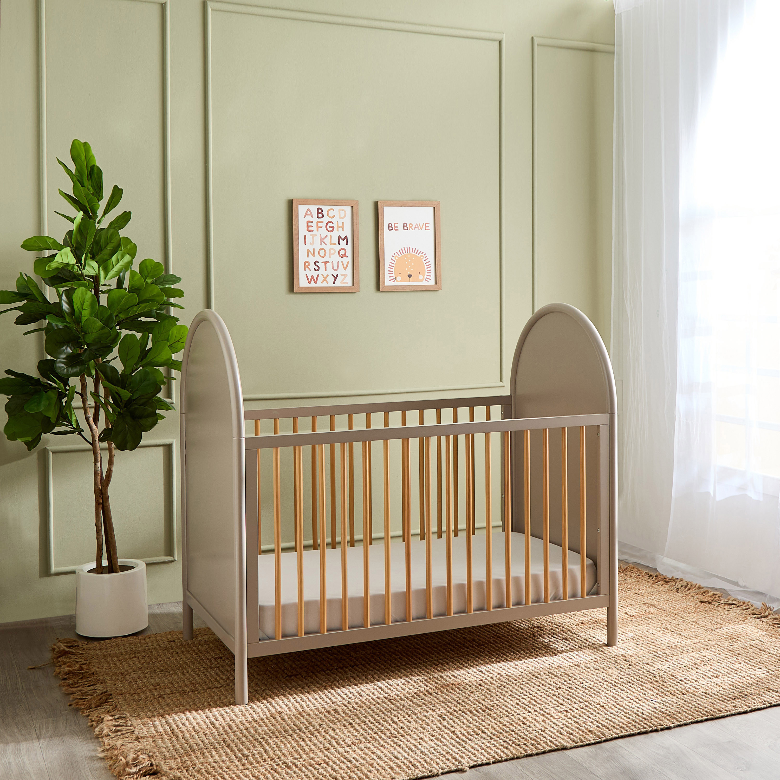 Giggles Avery Crib with Convertible Design and Adjustable Height (Up to 6 years)-baby-nursery-furniture-cribsandbeds-babycribs-image-2