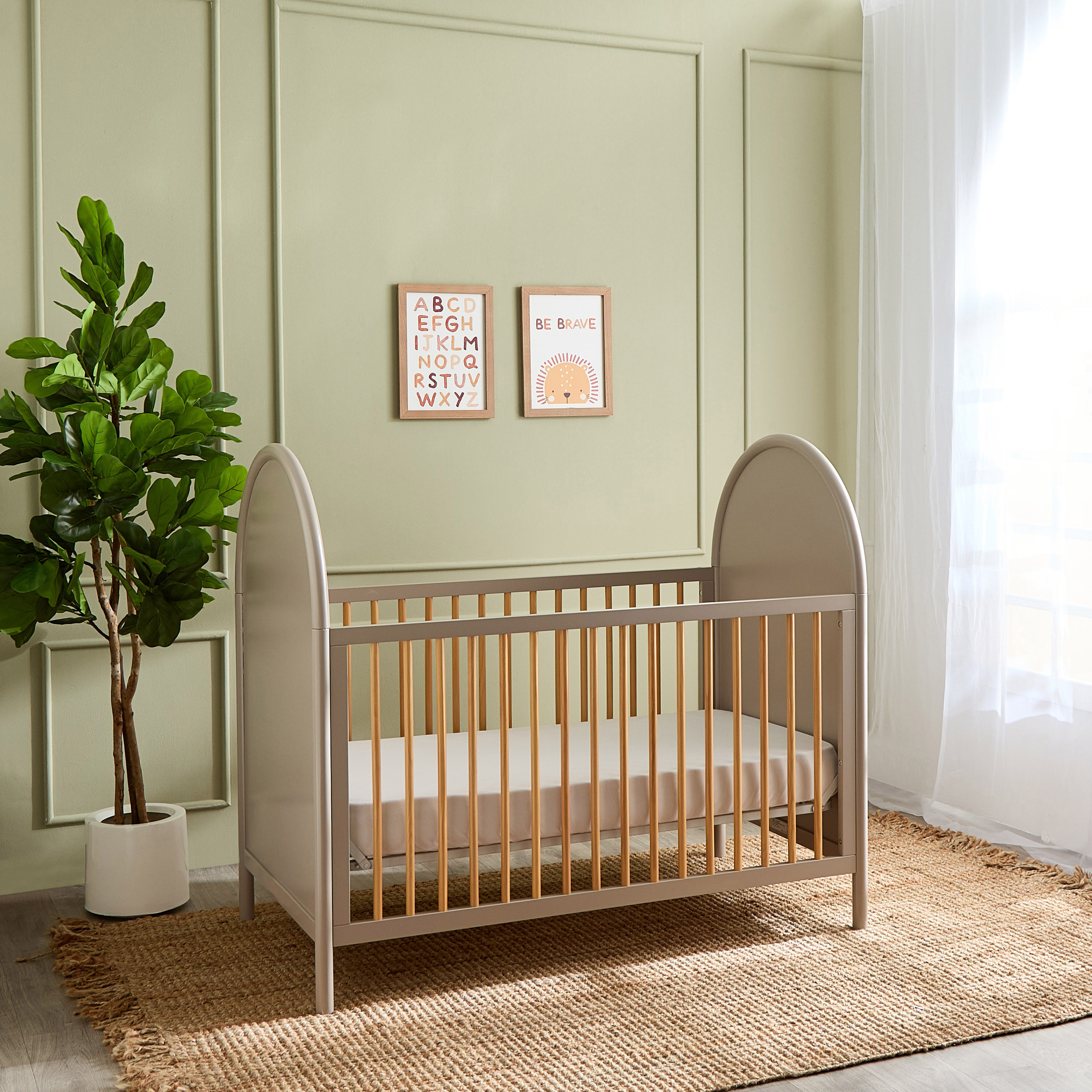 Giggles Avery Crib with Convertible Design and Adjustable Height (Up to 6 years)-baby-nursery-furniture-cribsandbeds-babycribs-image-3