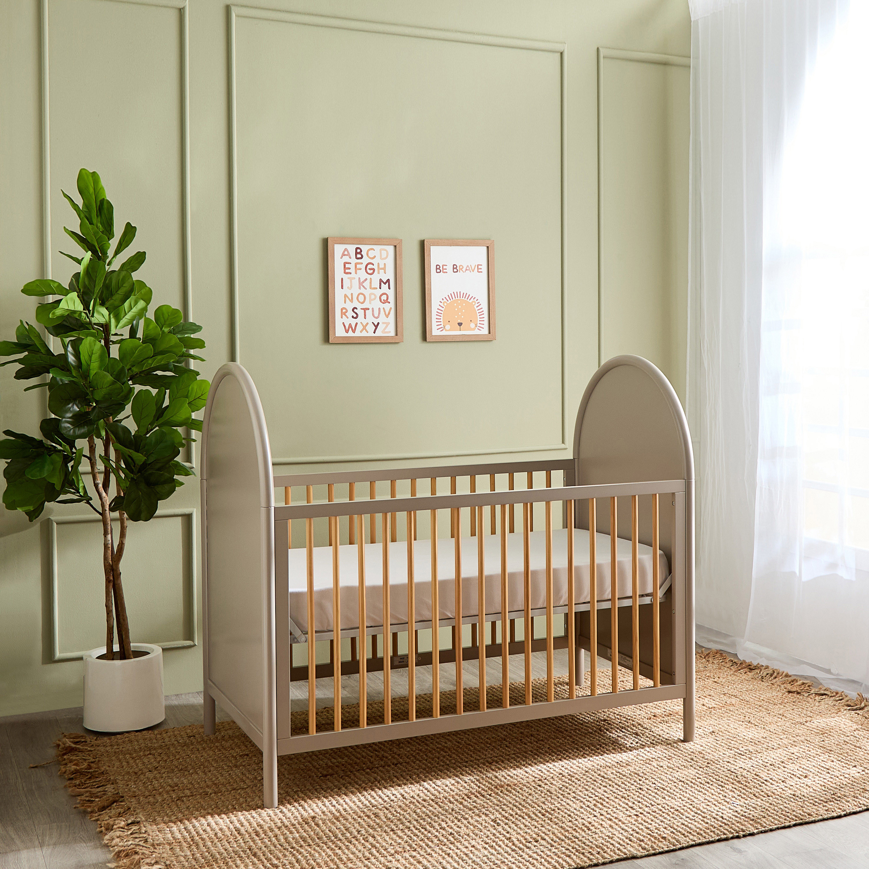 Giggles Avery Crib with Convertible Design and Adjustable Height (Up to 6 years)-baby-nursery-furniture-cribsandbeds-babycribs-image-4