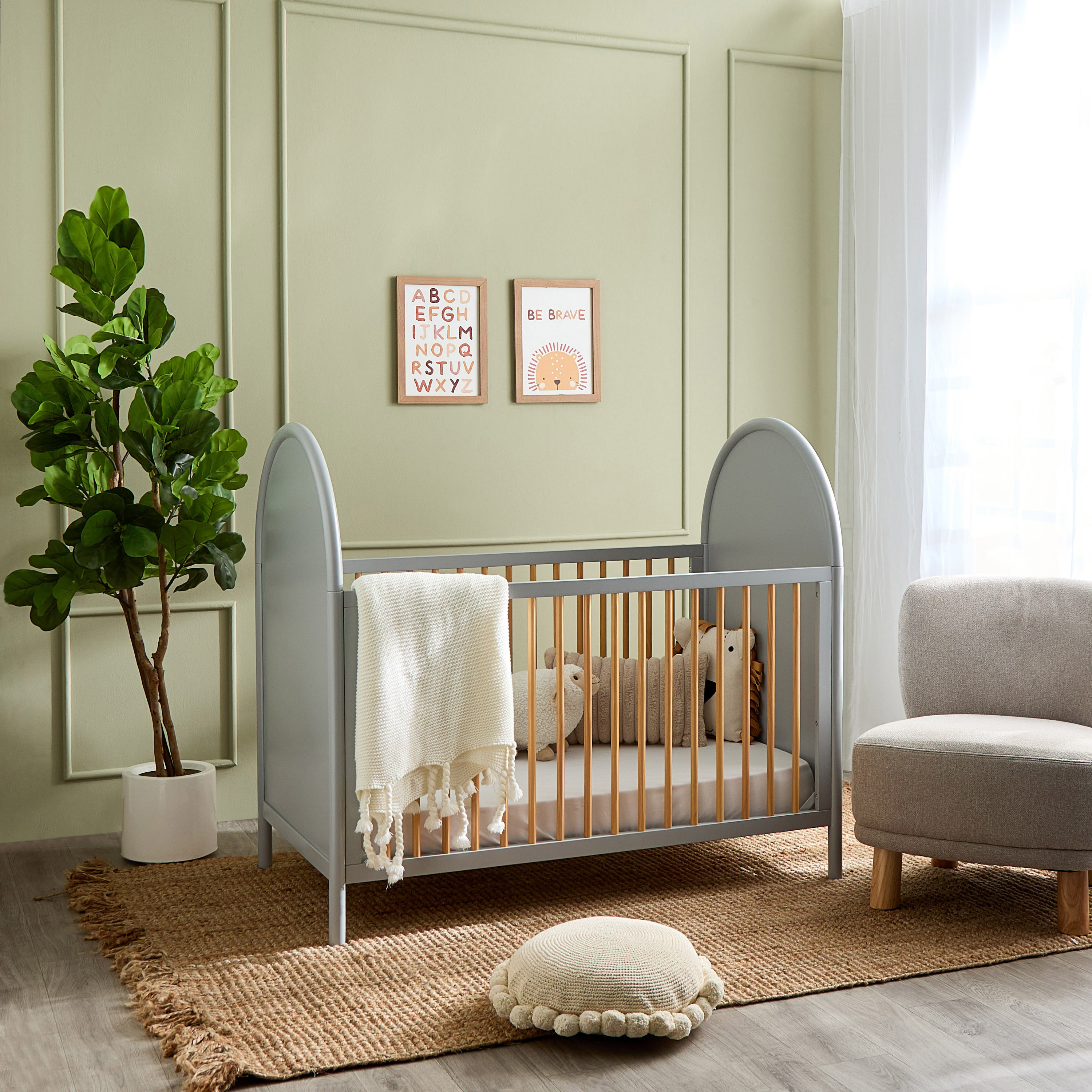 Giggles Avery Crib with Convertible Design and Adjustable Height (Up to 6 years)-baby-nursery-furniture-cribsandbeds-babycribs-image-10
