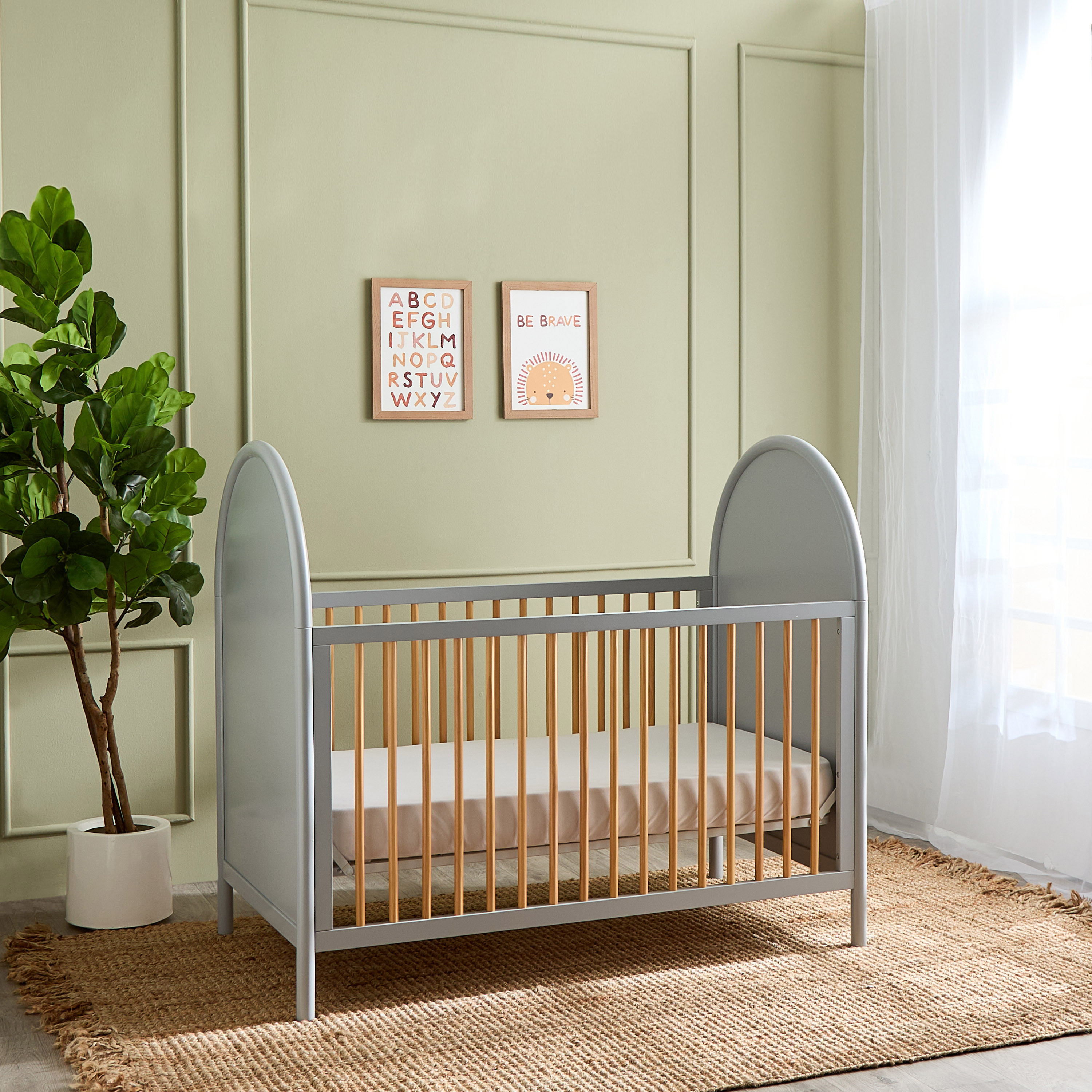 Giggles Avery Crib with Convertible Design and Adjustable Height (Up to 6 years)-baby-nursery-furniture-cribsandbeds-babycribs-image-3