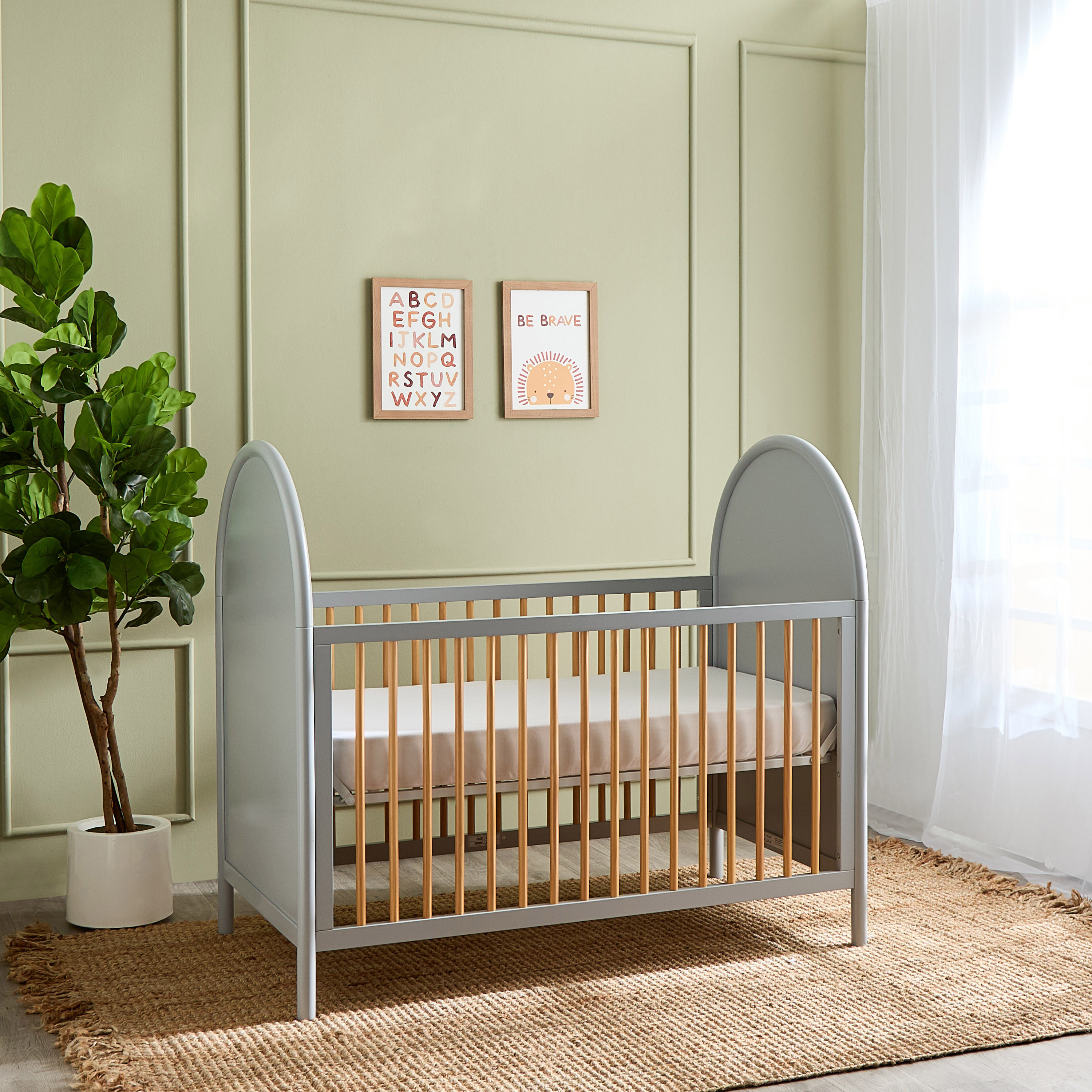 Giggles Avery Crib with Convertible Design and Adjustable Height (Up to 6 years)-baby-nursery-furniture-cribsandbeds-babycribs-image-4